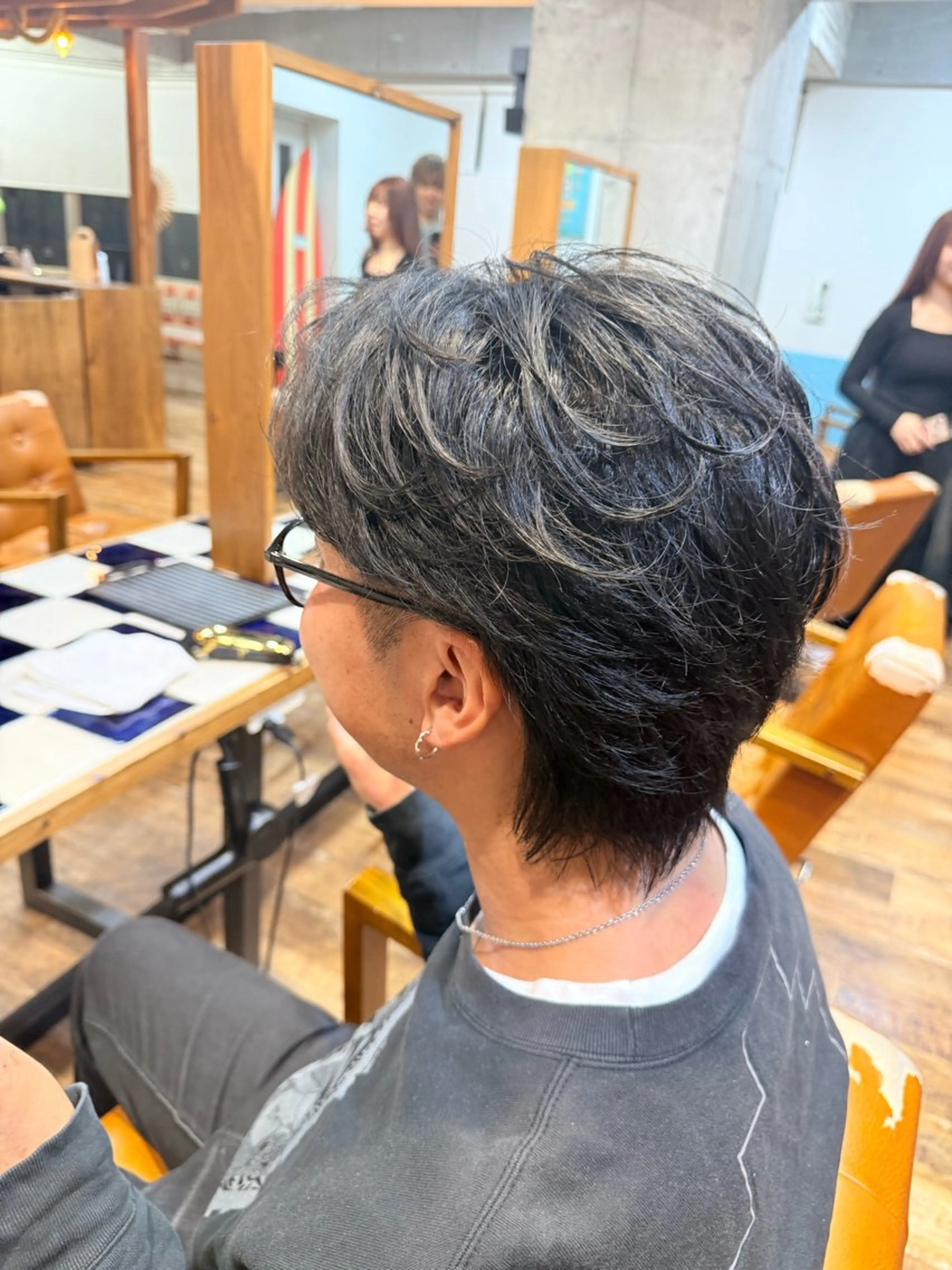 ショート パーマ メンズ カット パーマ トリートメント レイヤー/髪質改善/ メンズ/北 啓吾のヘアスタイル