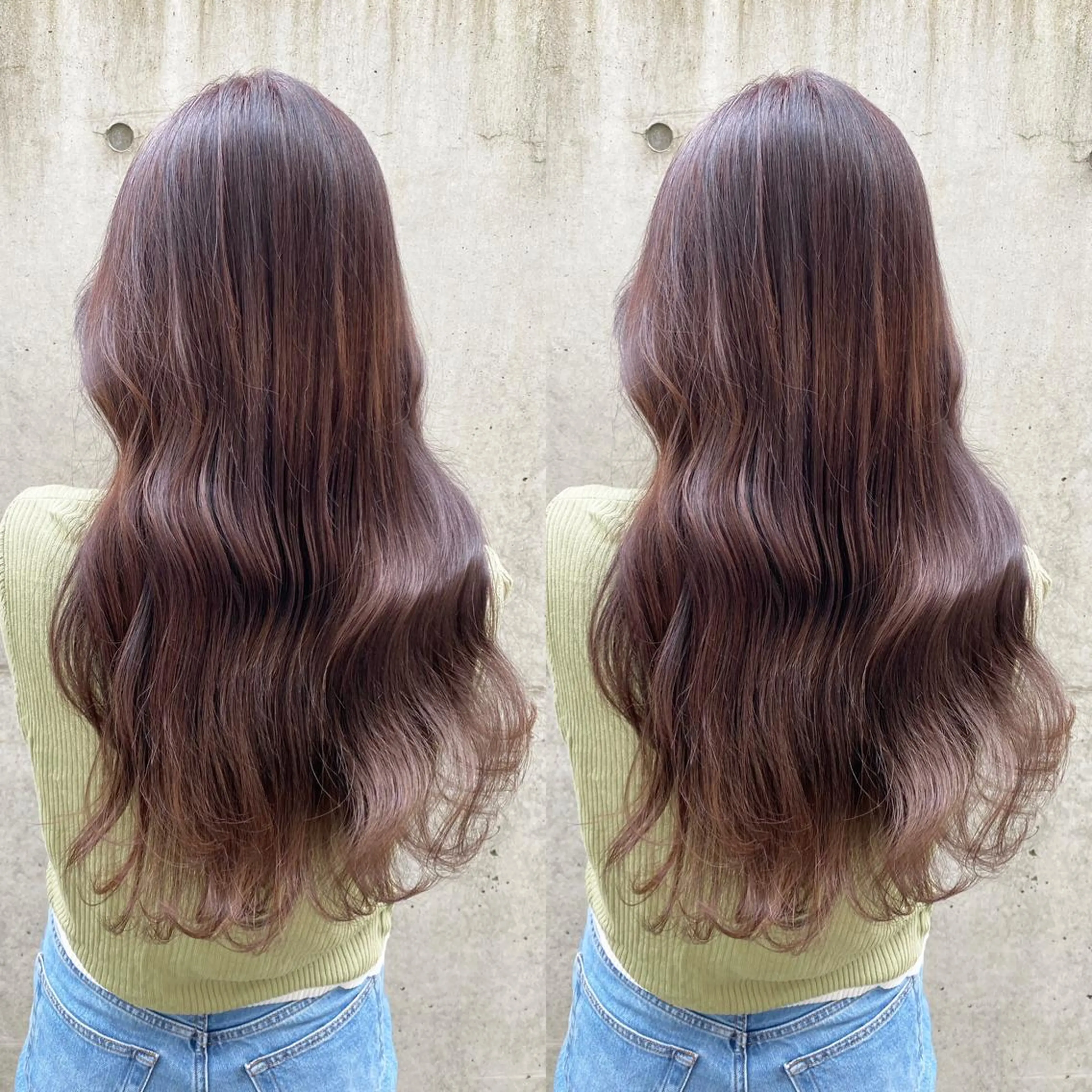 ミディアム カット ヘアカラー トリートメント レイヤーカット /透明感カラー西田のヘアスタイル