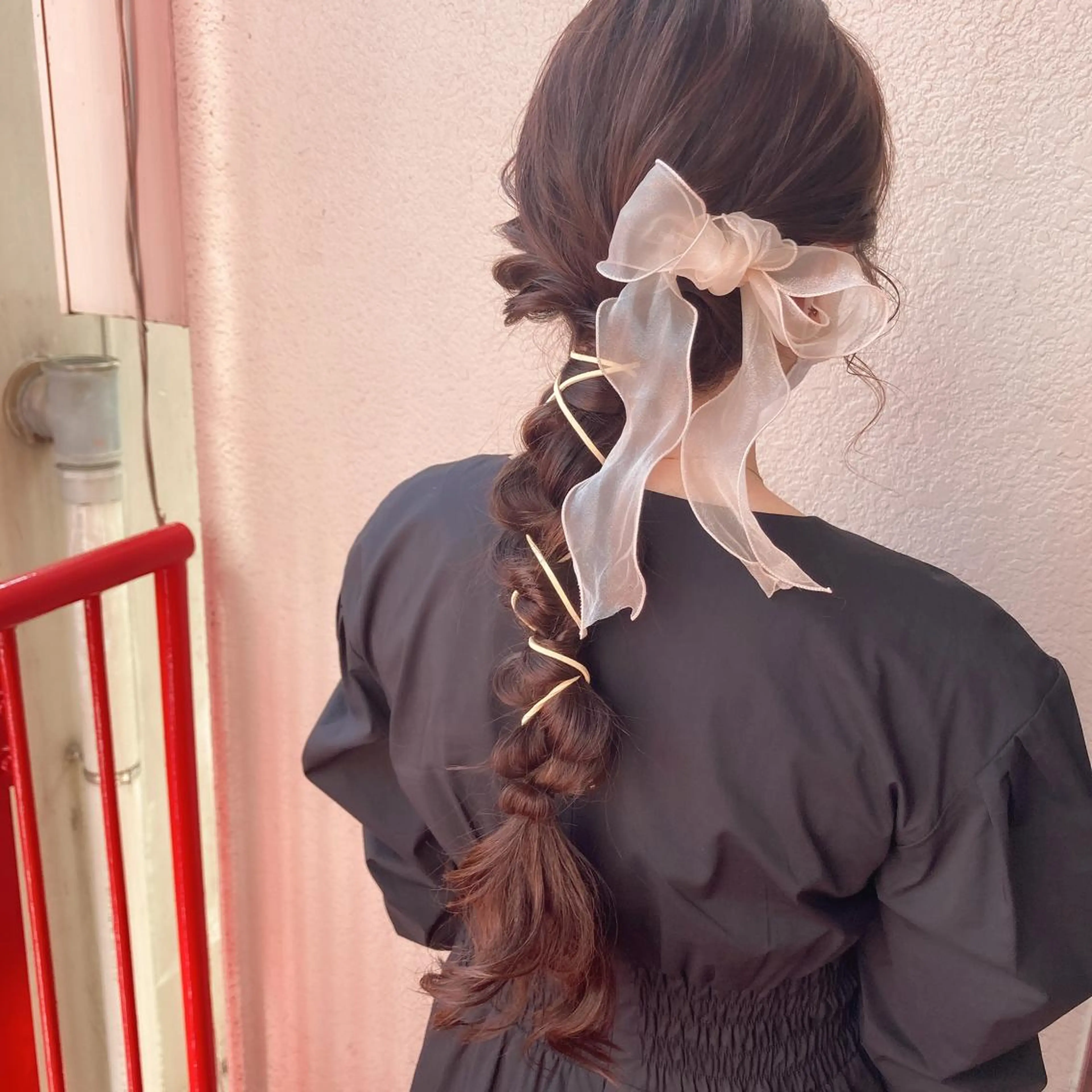 ロング ヘアセット KAJI MANAMIのヘアスタイル