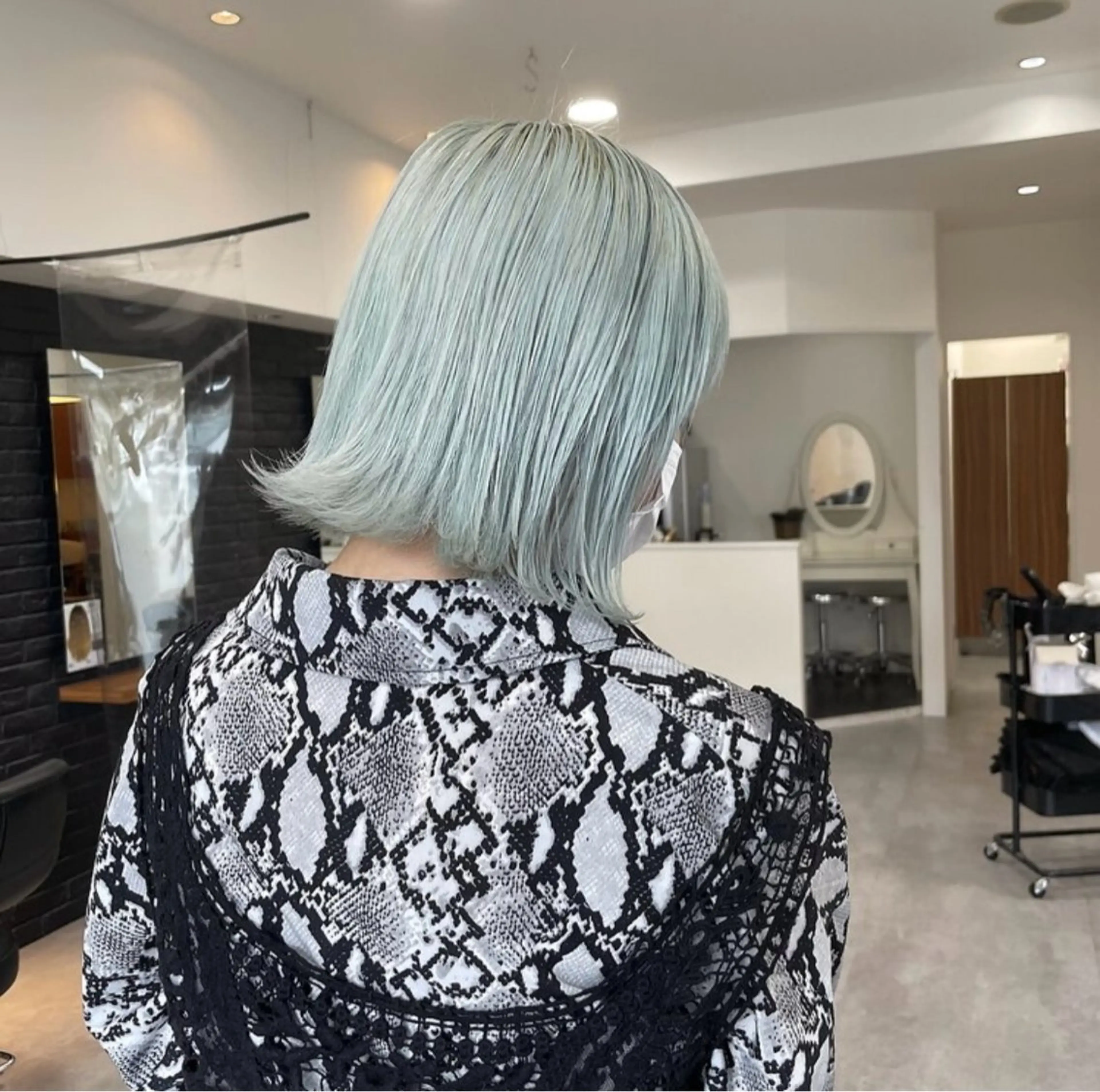 カラー ミント ブリーチカラー 🦋RANA🦋のヘアスタイル