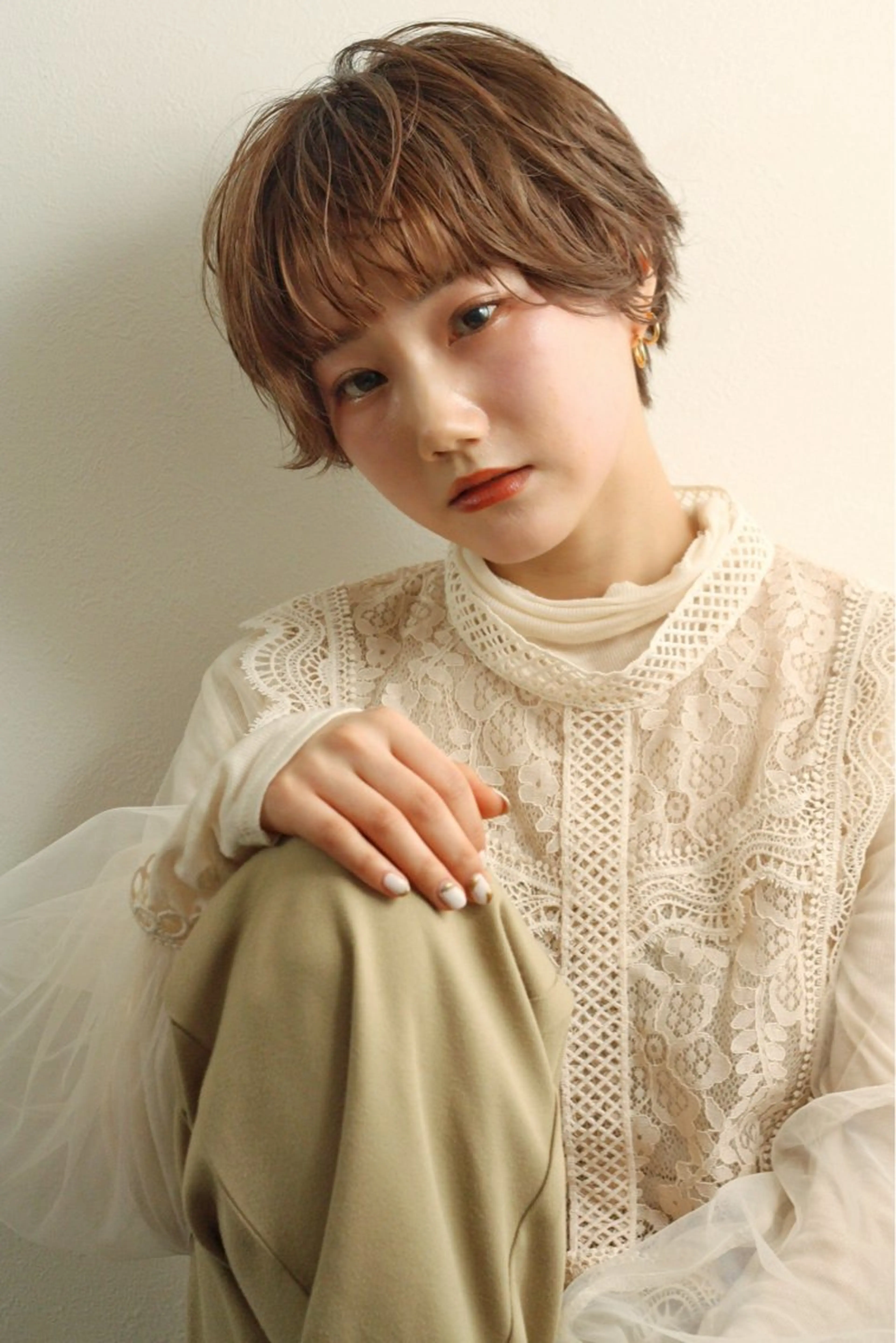 ショート いりえ しゃけのヘアスタイル