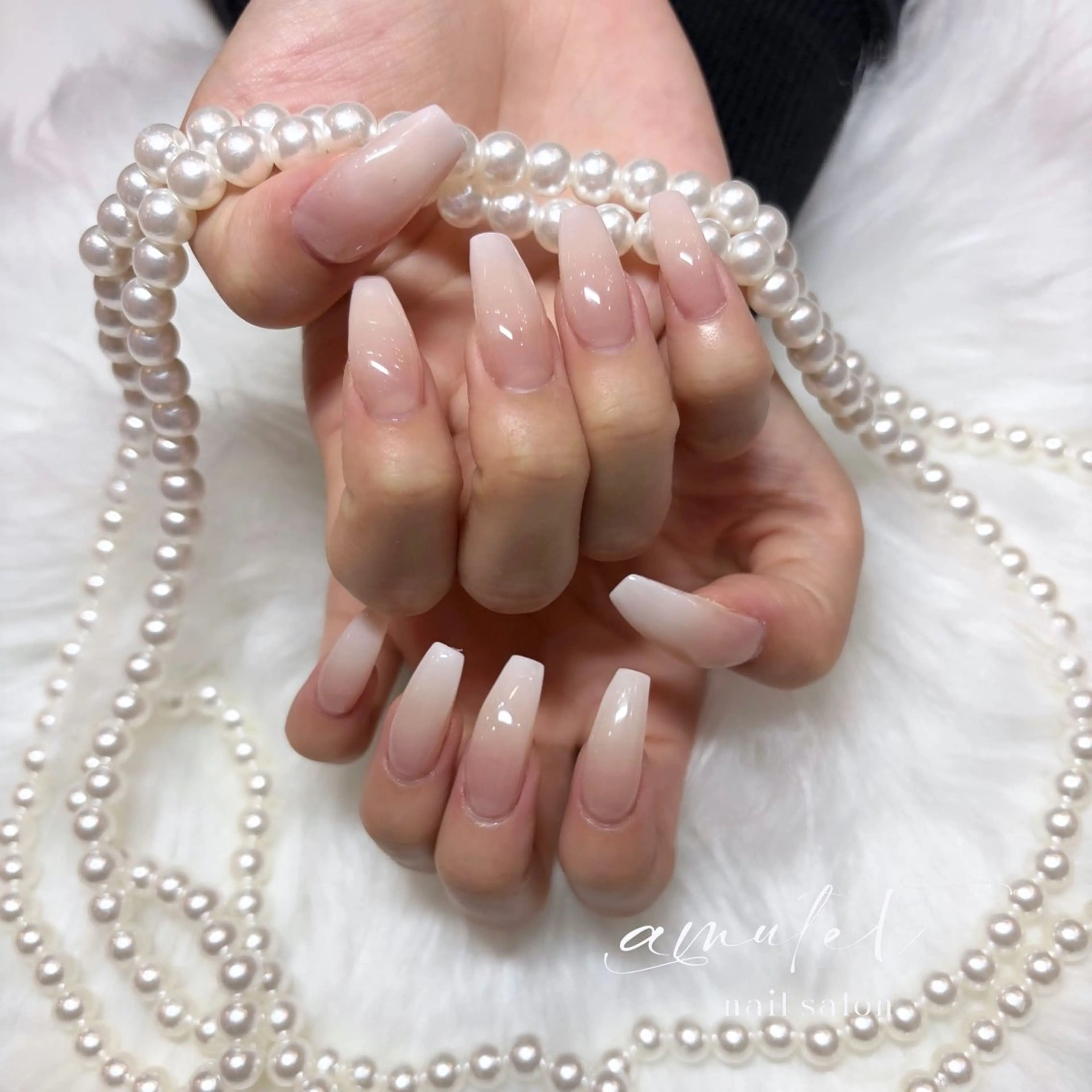 ネイル 長さ出し ハンドネイル nail salon amulet所属・amulet rikuのネイルデザイン
