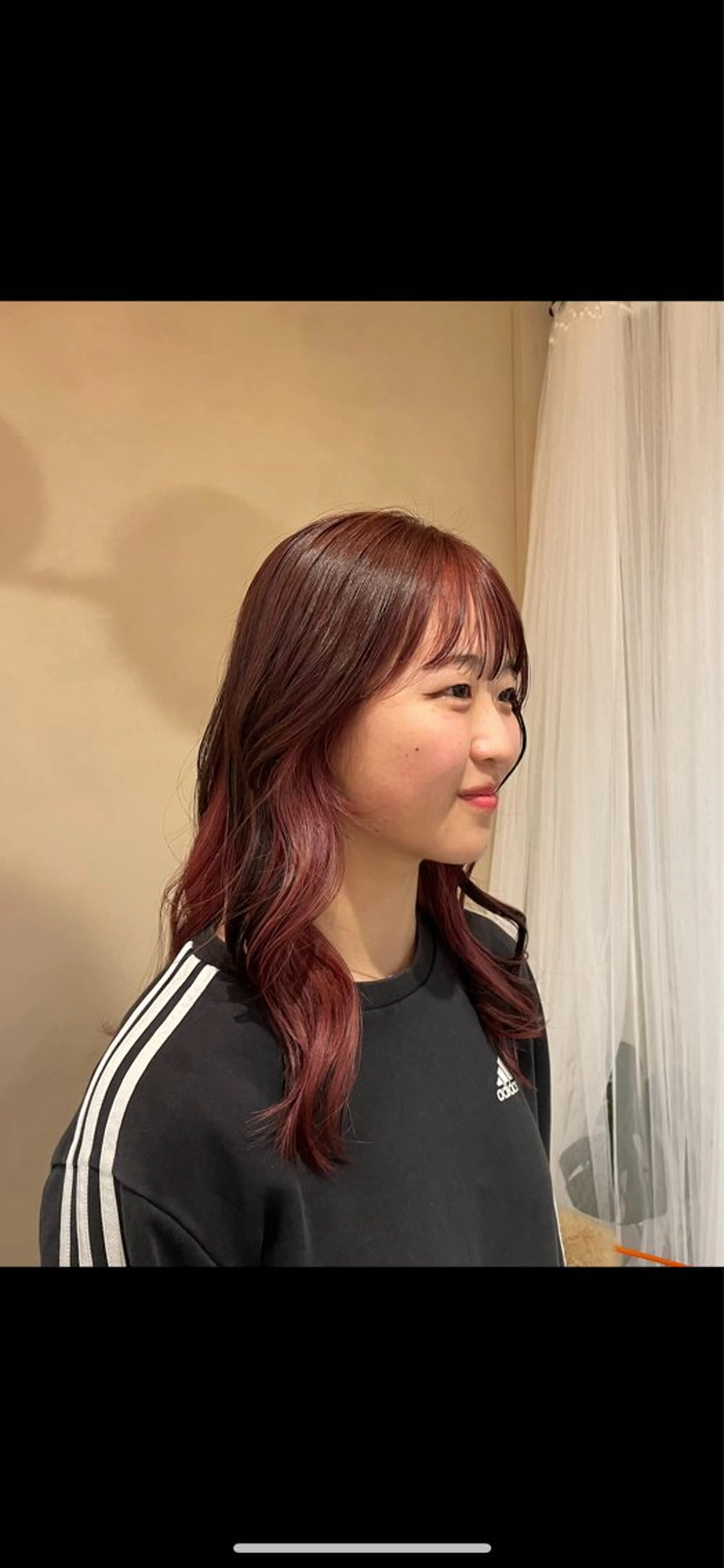 カラー ヘアカラー 仲田 野愛のヘアスタイル