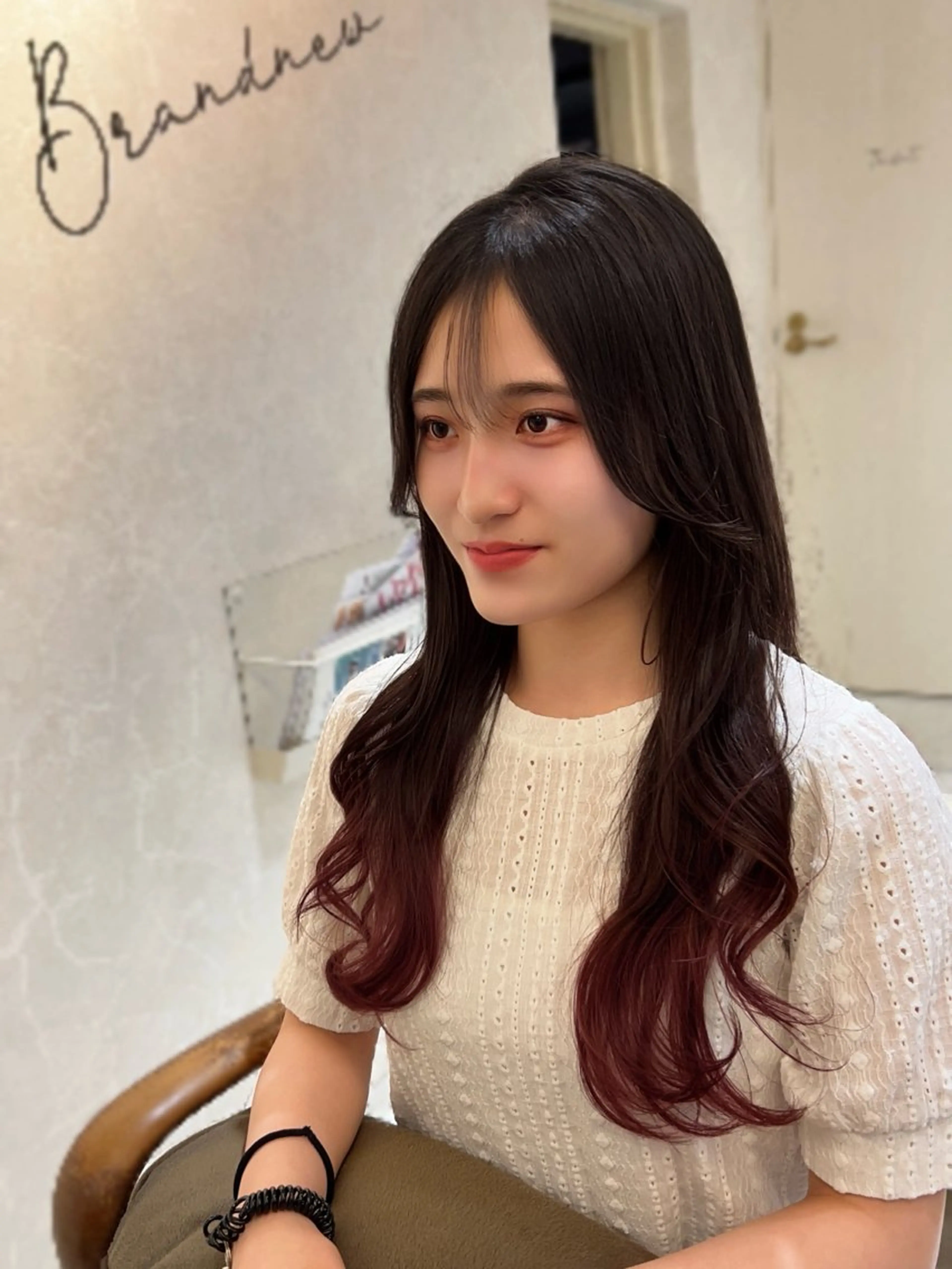 ロング カット ヘアカラー トリートメント 本店店長☆ 前原海翔のヘアスタイル