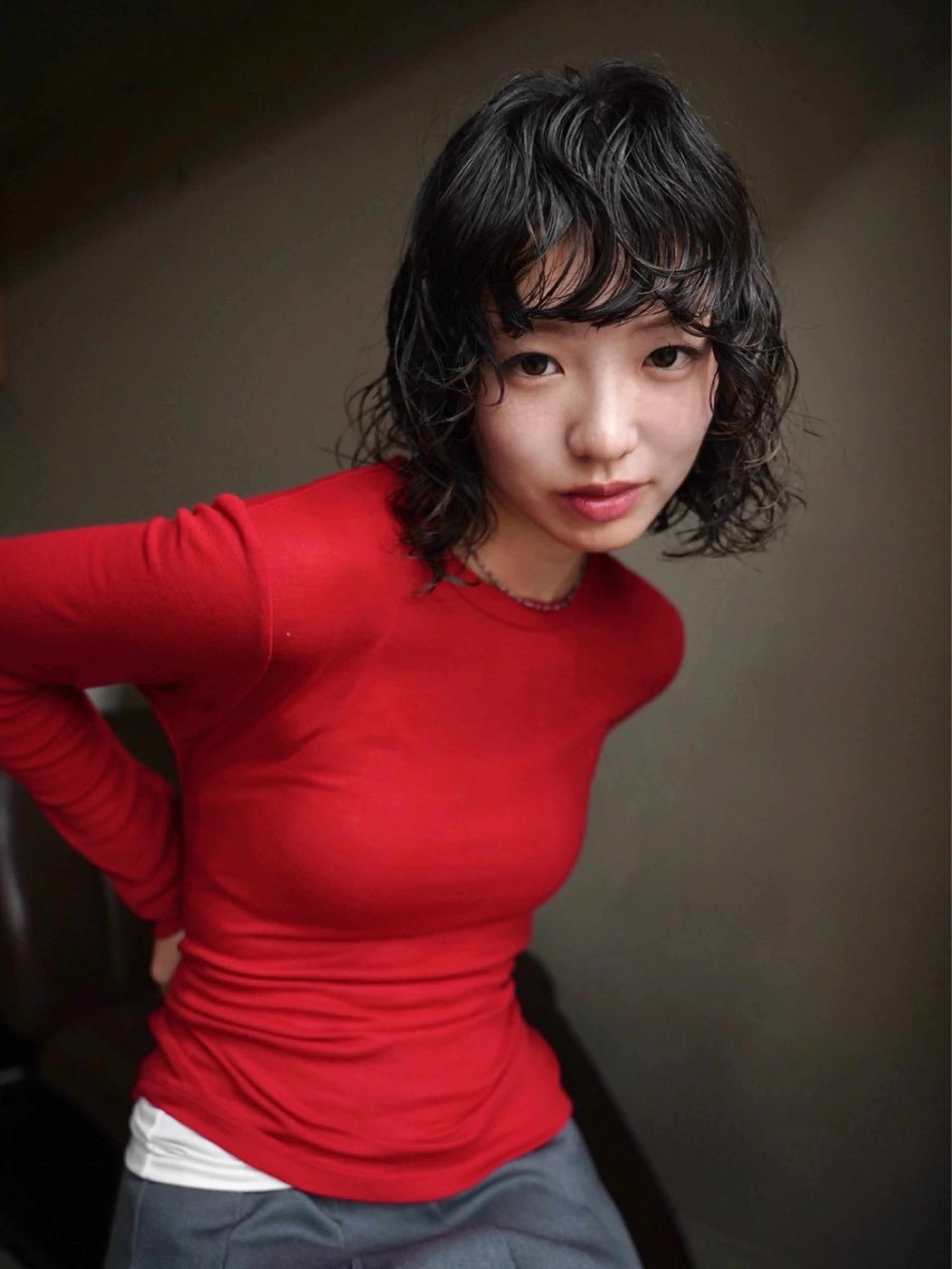 ショート カラー ボブ カット パーマ トリートメント Kaito🐶/ デザイン/レイヤーのヘアスタイル