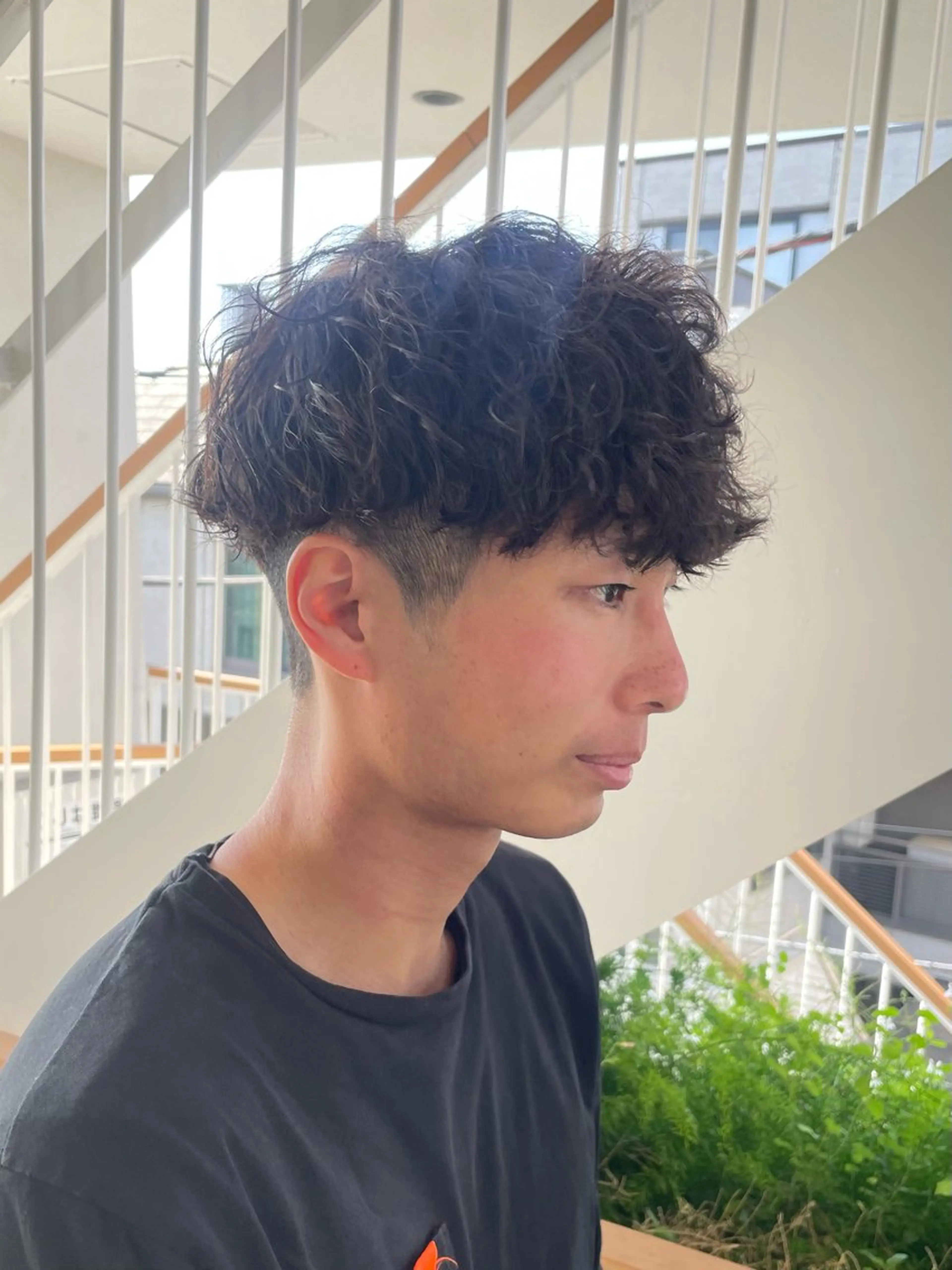 パーマ メンズ カット ヘアカラー トリートメント ヘッドスパ ヘアセット メンズモテパーマ💙 fuwaのヘアスタイル