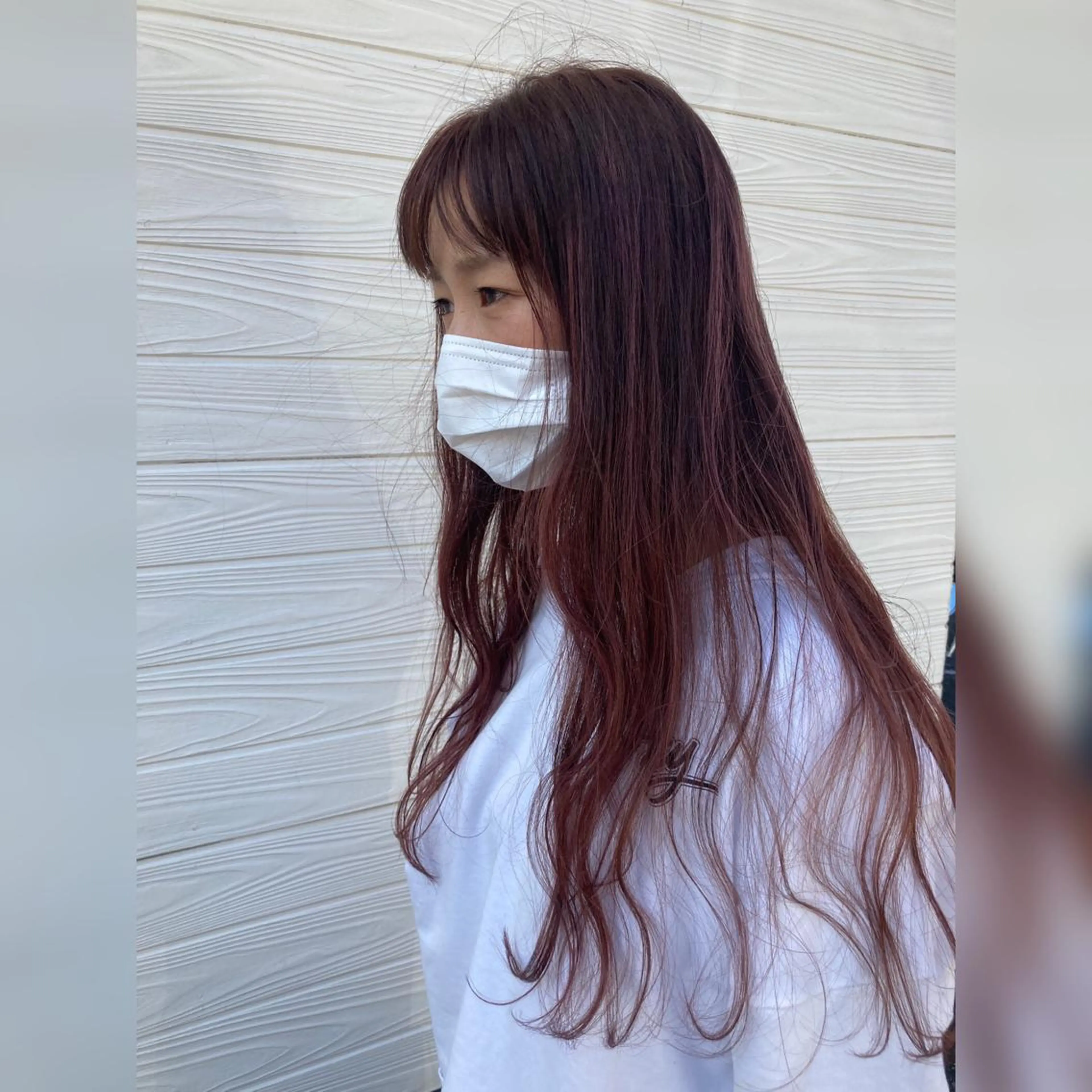 ロング ビヨウシツトリコ よねたにみなのヘアスタイル