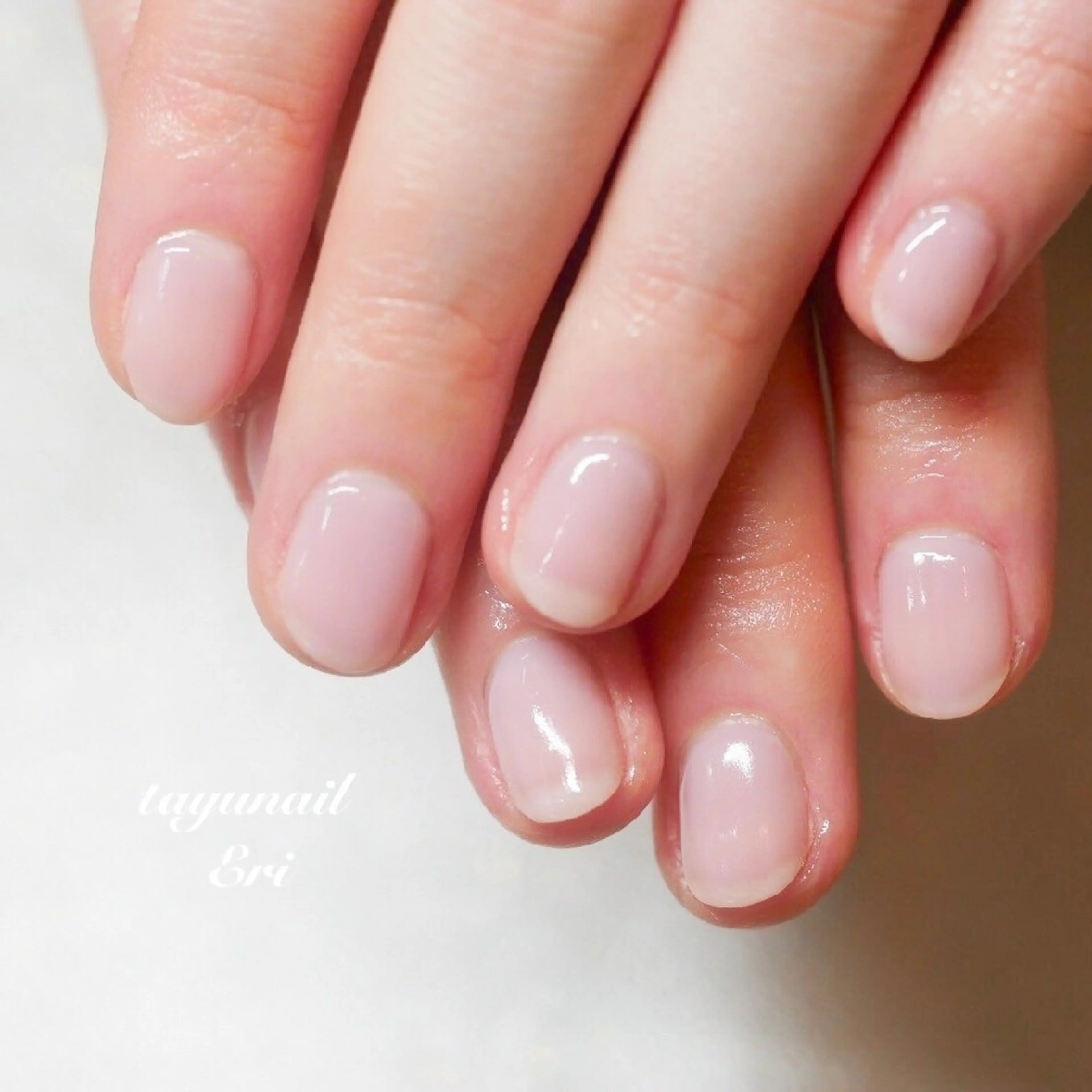 ネイル ジェルネイル ワンカラーネイル パラジェル 冬ネイル ネイルサロン・ネイルスクール　たゆnail所属・ネイルサロン 【たゆnail】のネイルデザイン