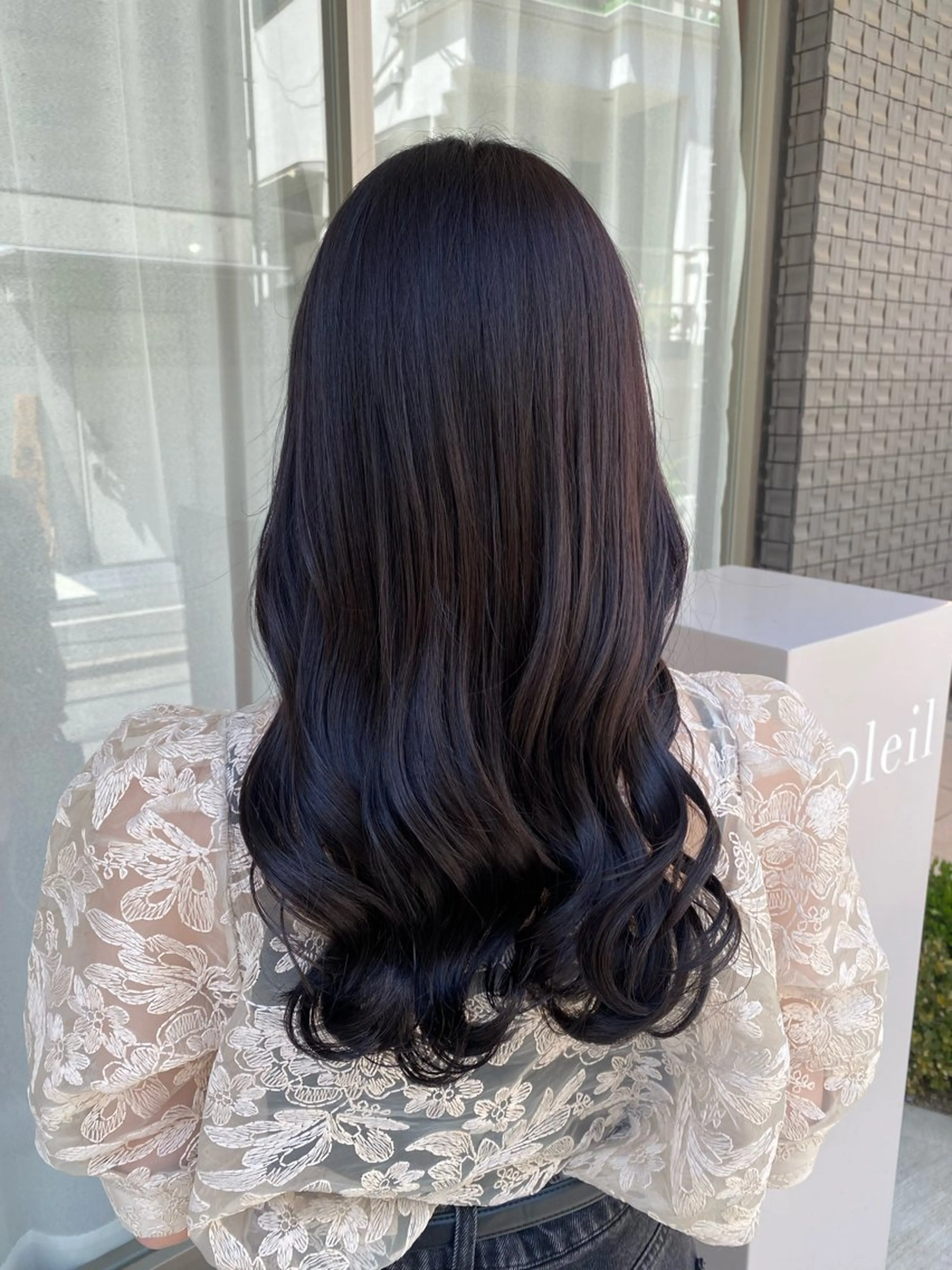 セミロング カラー グレージュ ラベンダーカラー ラベンダーグレージュ ラベンダーグレー カット ヘアカラー トリートメント グレージュ/レイヤー /韓国ヘア/RISAのヘアスタイル