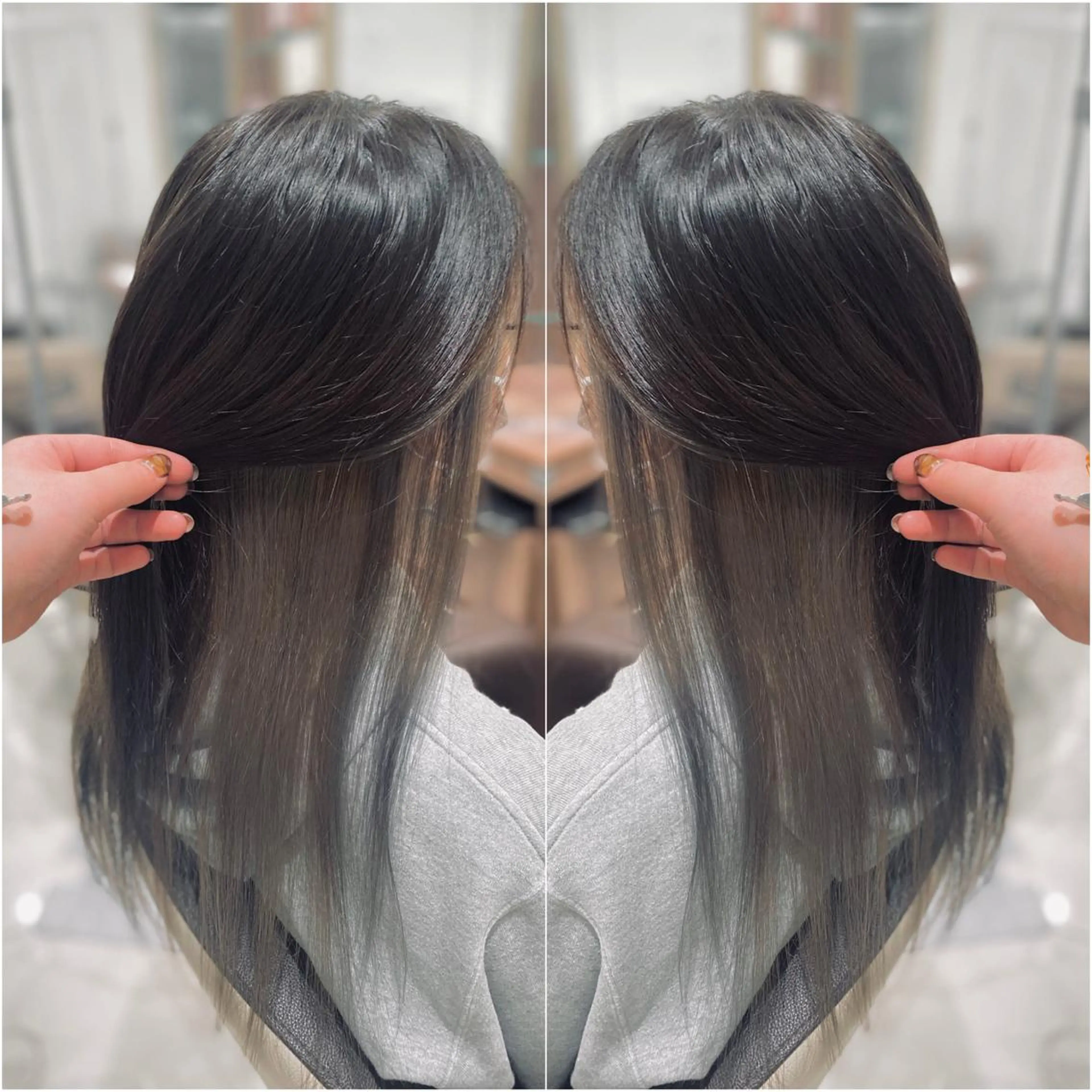 ロング カラー 全席個室 暖色カラー Zina松園優香🌸のヘアスタイル