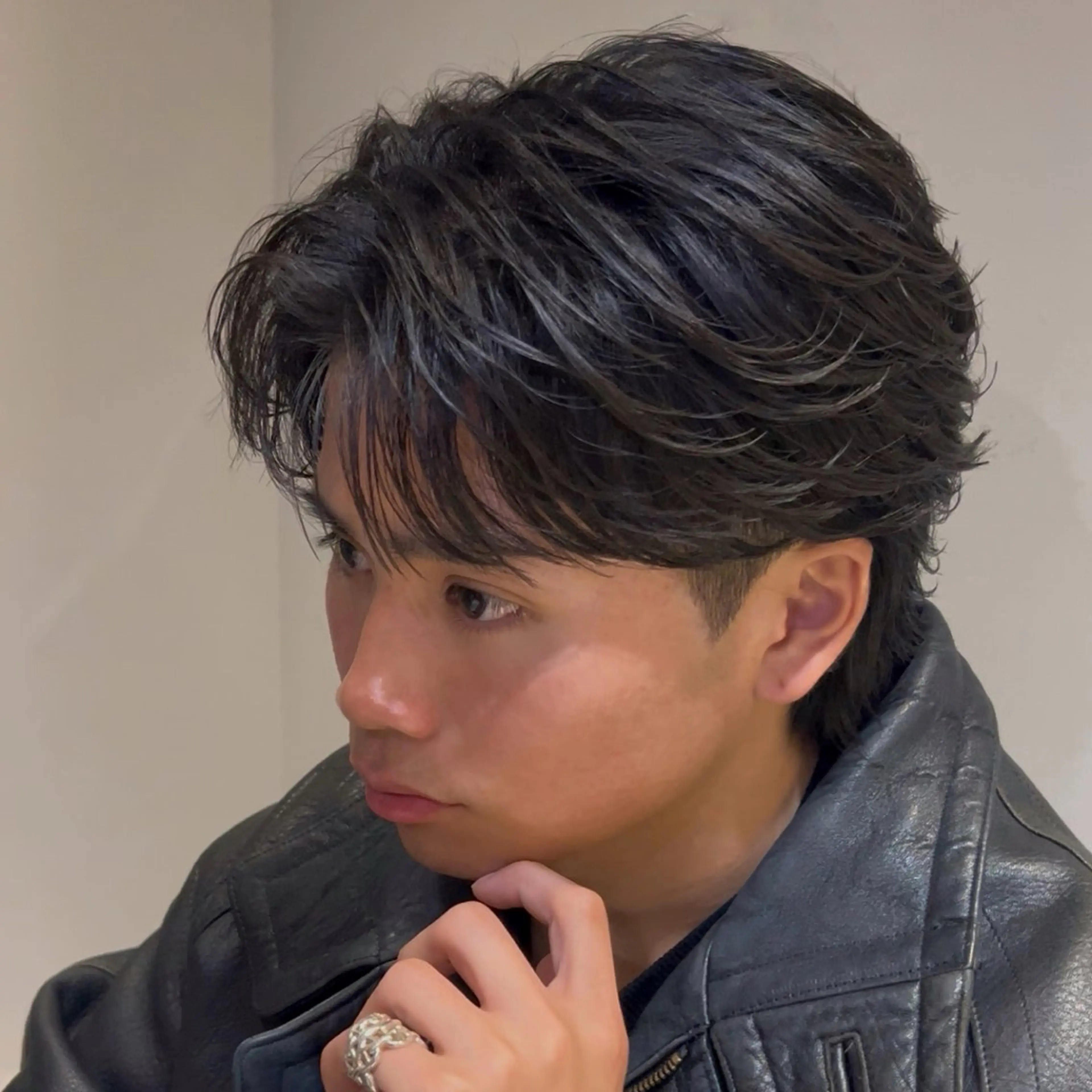 パーマ メンズ 安達 脩人のヘアスタイル