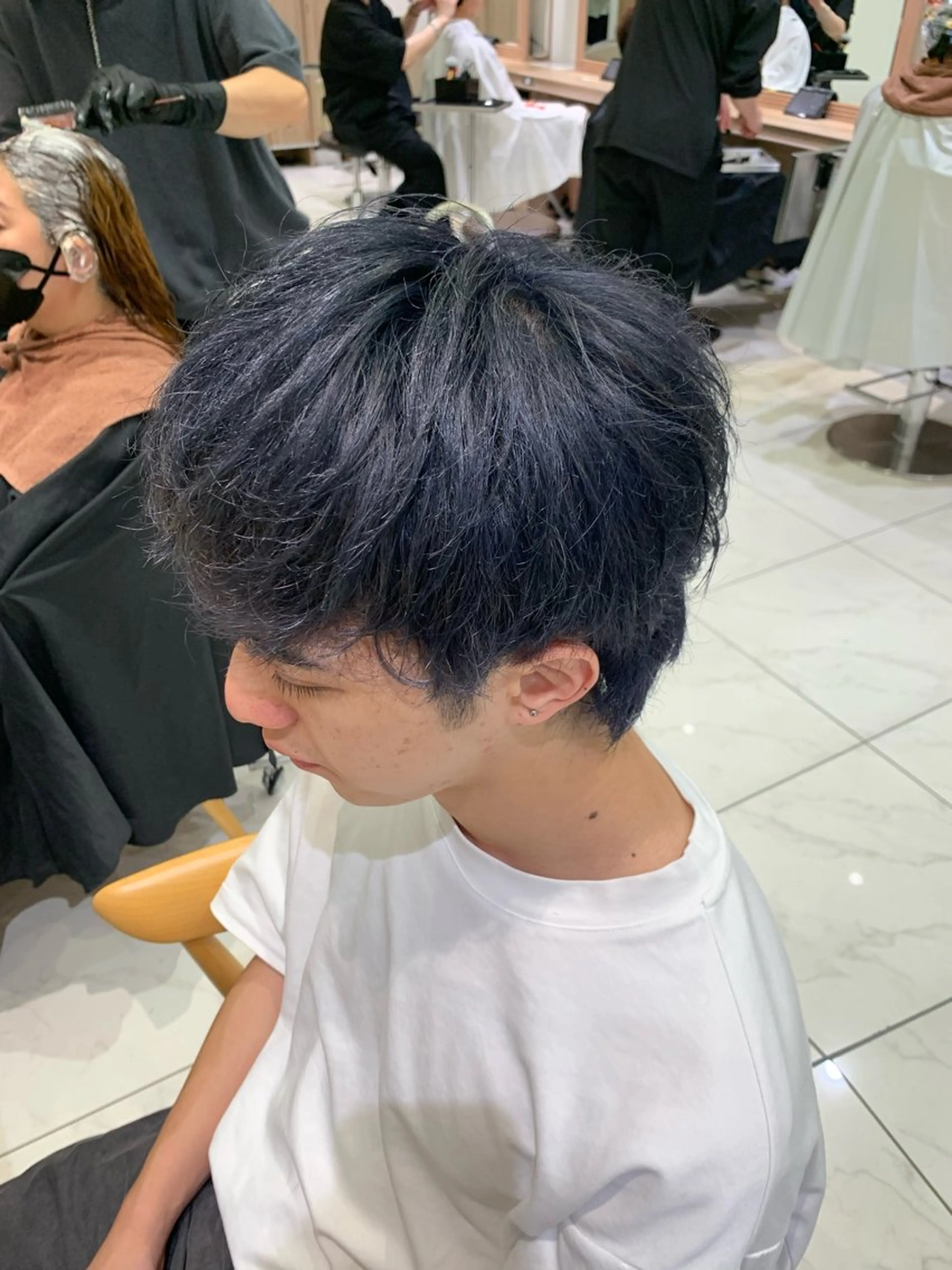 ショート カラー メンズ 🌱脱白髪染め特化 🌱岡田将英のヘアスタイル