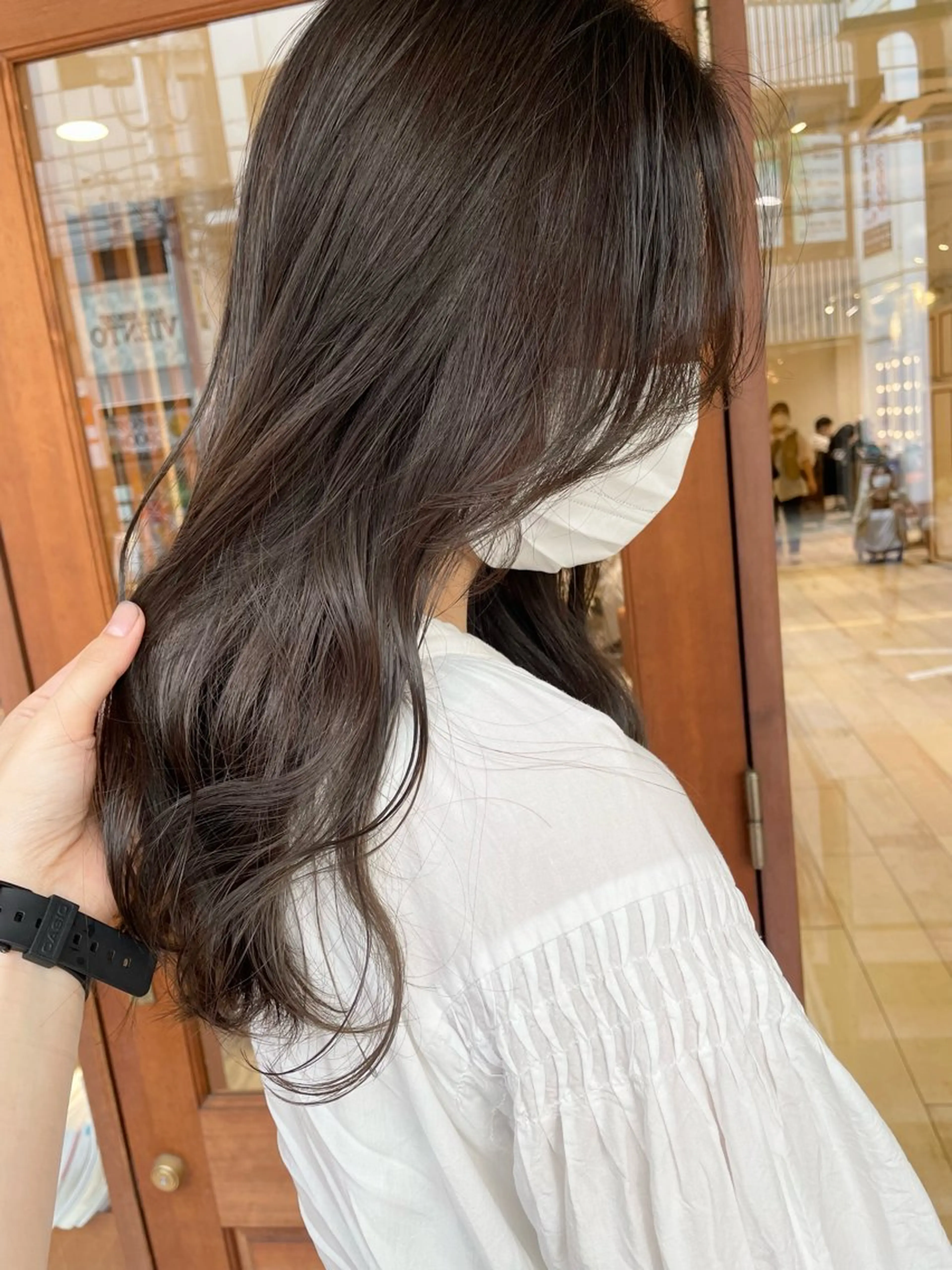 ロング カラー アディクシーカラー グレージュ 清水　ちひろ ✄トップスタイリストのヘアスタイル