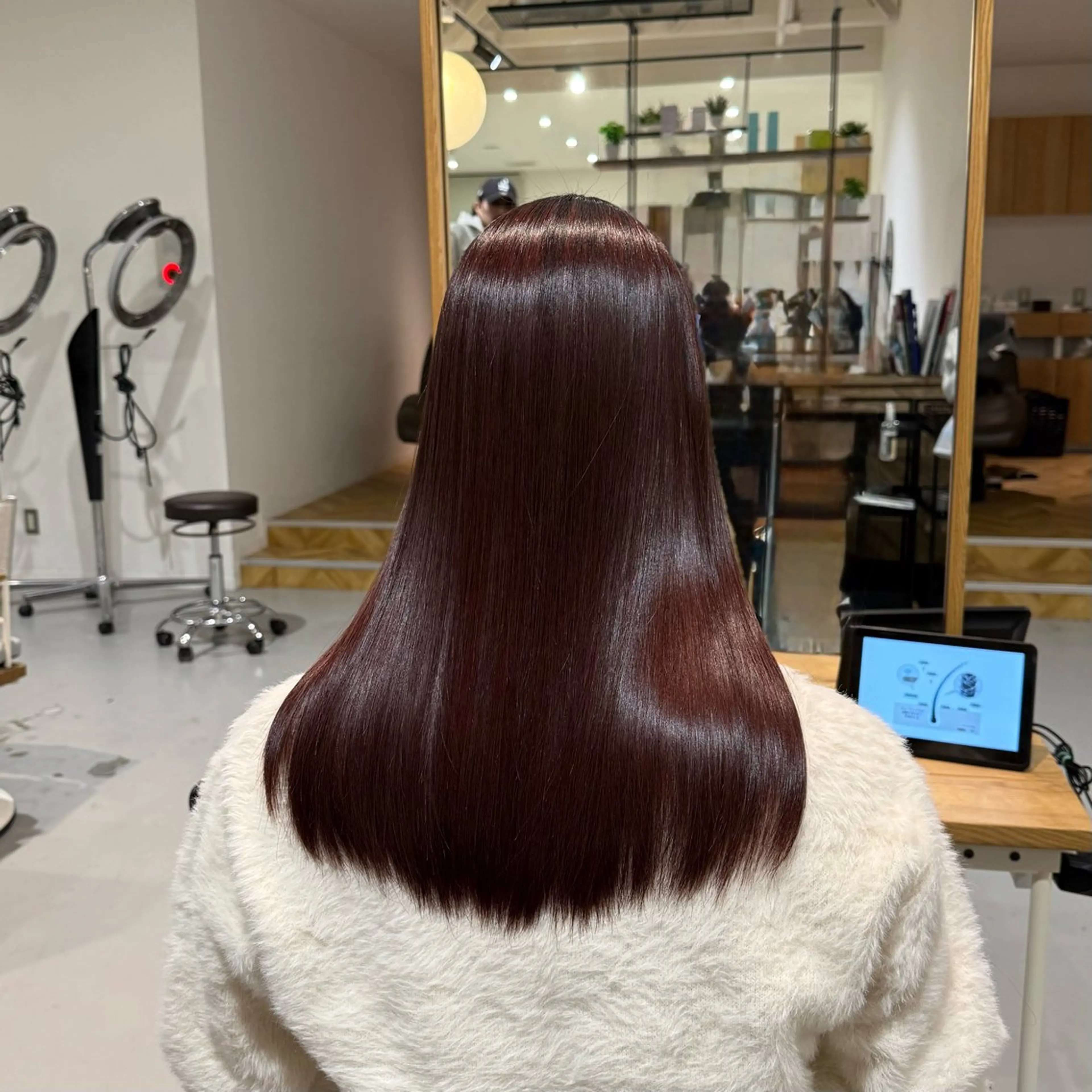 セミロング カラー カット 縮毛矯正 透明感カラー 【yate'】rinのヘアスタイル