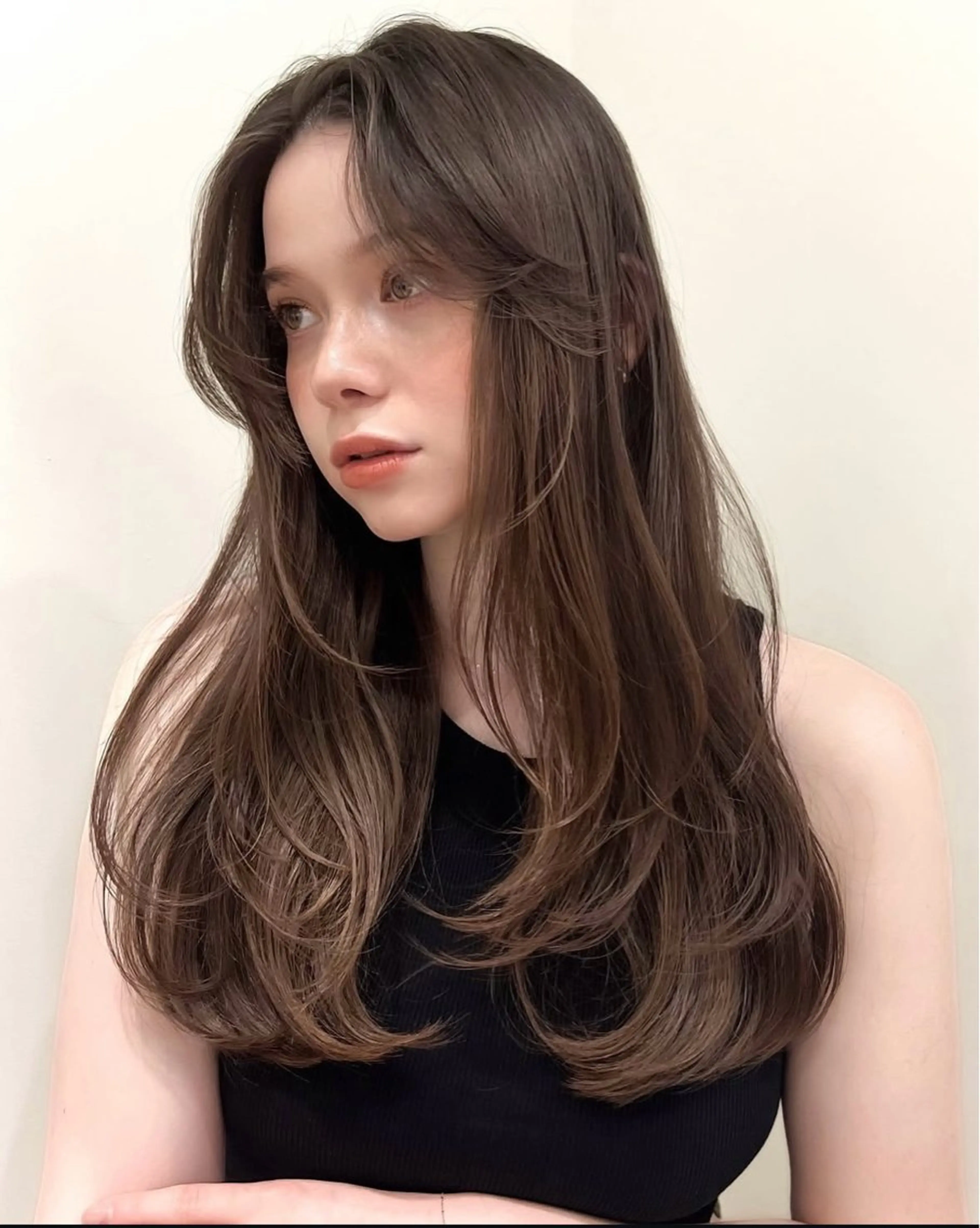 ロング カラー ヘアアレンジ カット ヘアカラー トリートメント レイヤーカット/ボブ 似合わせ/透明感カラのヘアスタイル