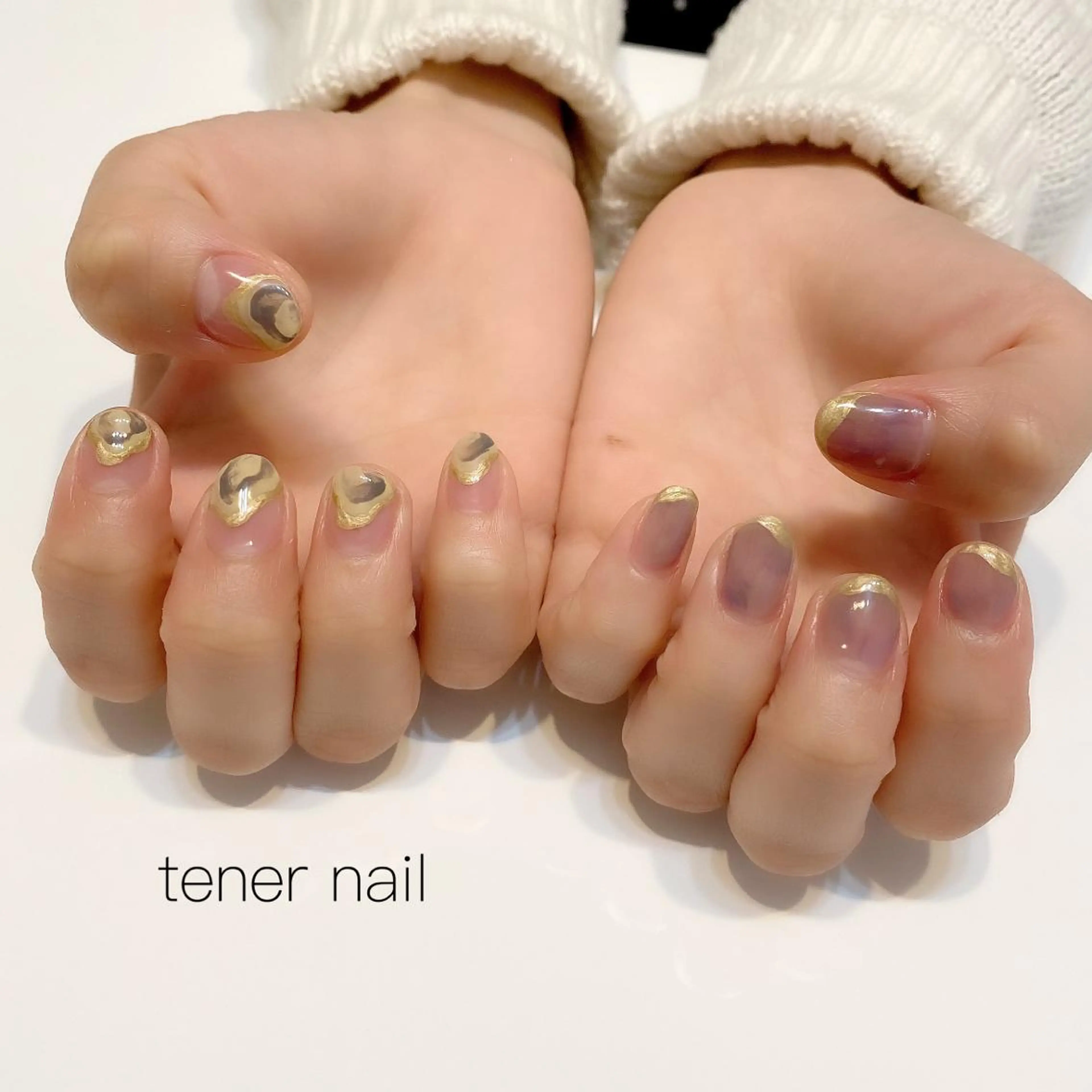 ネイル フレンチネイル ニュアンスネイル テネルネイル tener nailのネイルデザイン