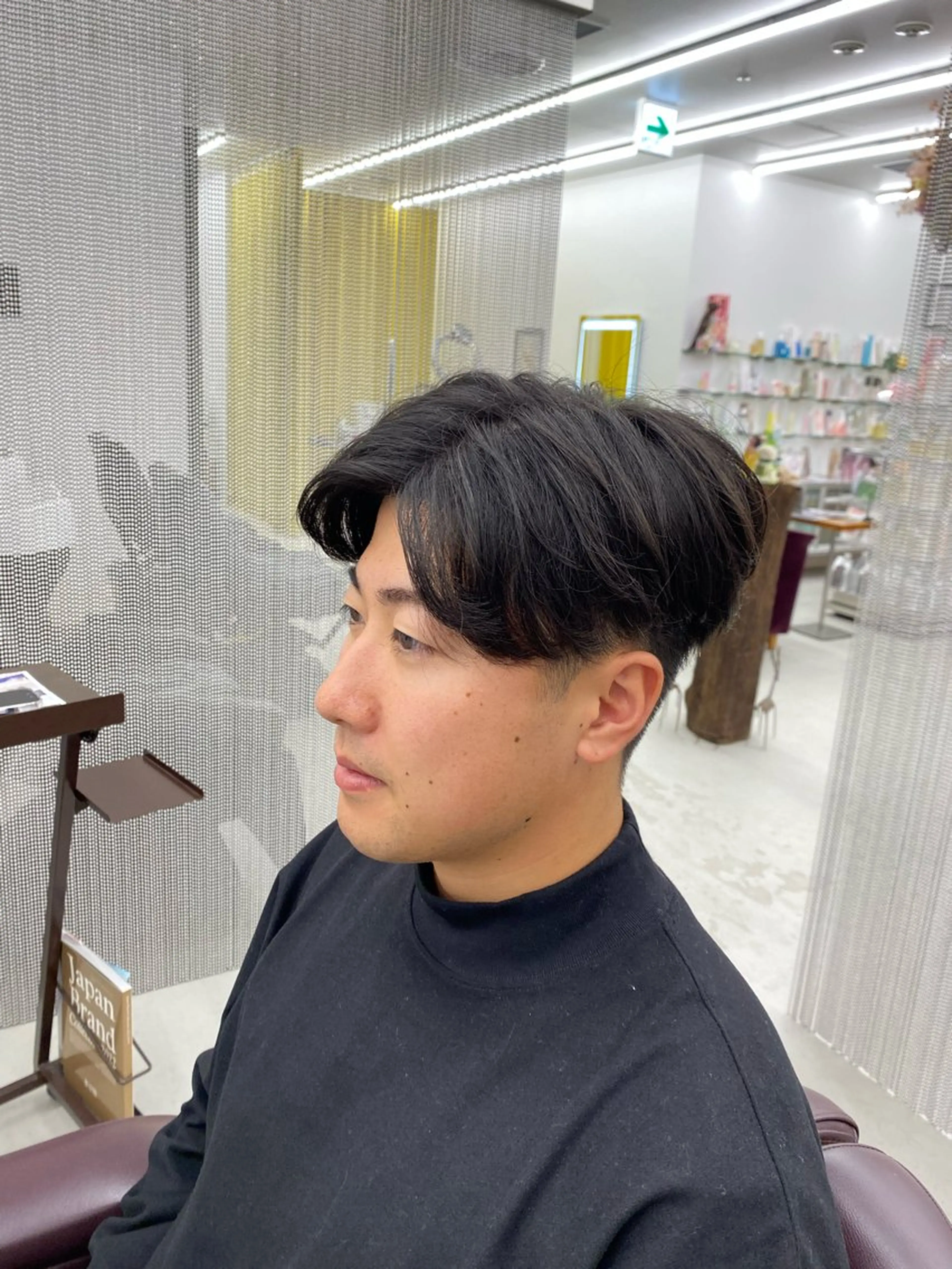 ショート メンズ 刈り上げ カット メンズカット/セ ンターパート/Ryuのヘアスタイル