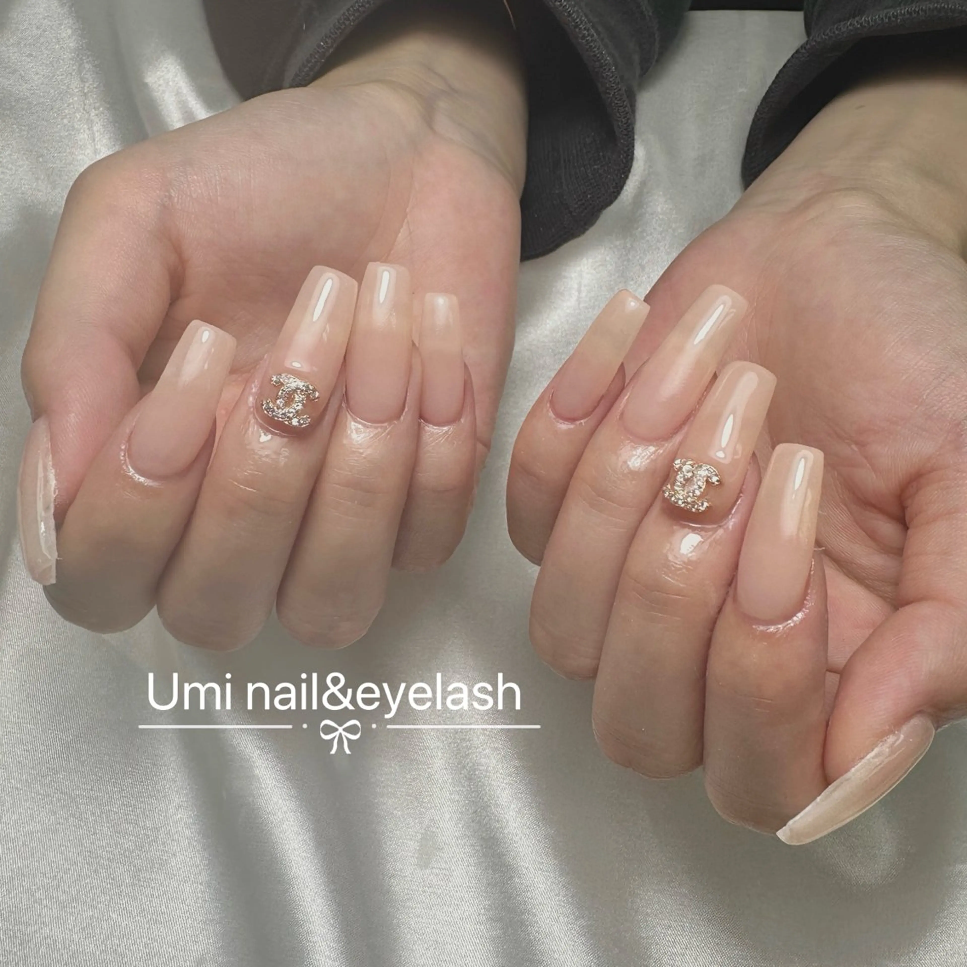 ロング カラー 韓国風ヘア ハンドネイル ハンドケア Umi nail& eyelash ゆみのマツエク・マツパデザイン