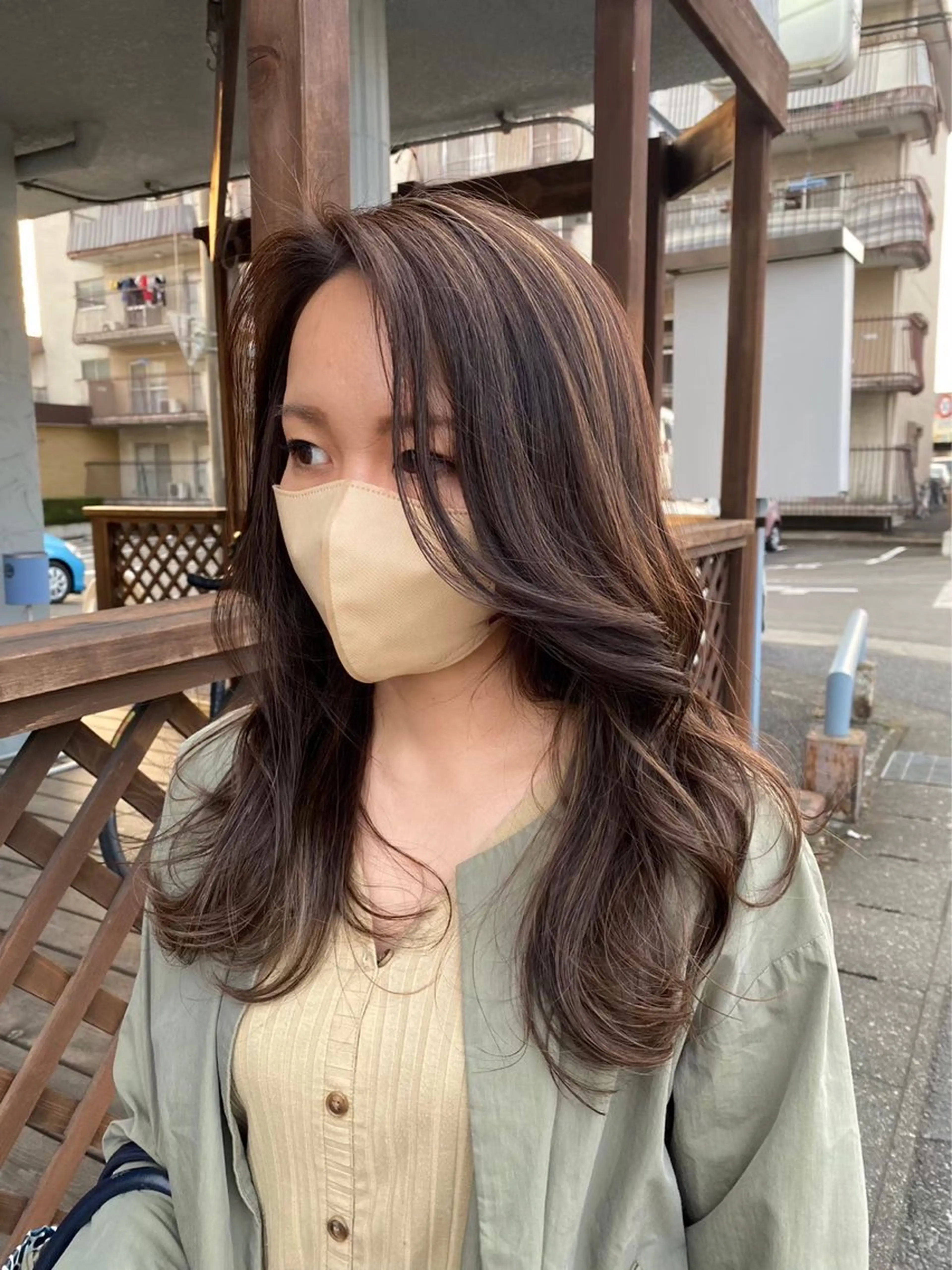 ロング カラー 石井 大空のヘアスタイル