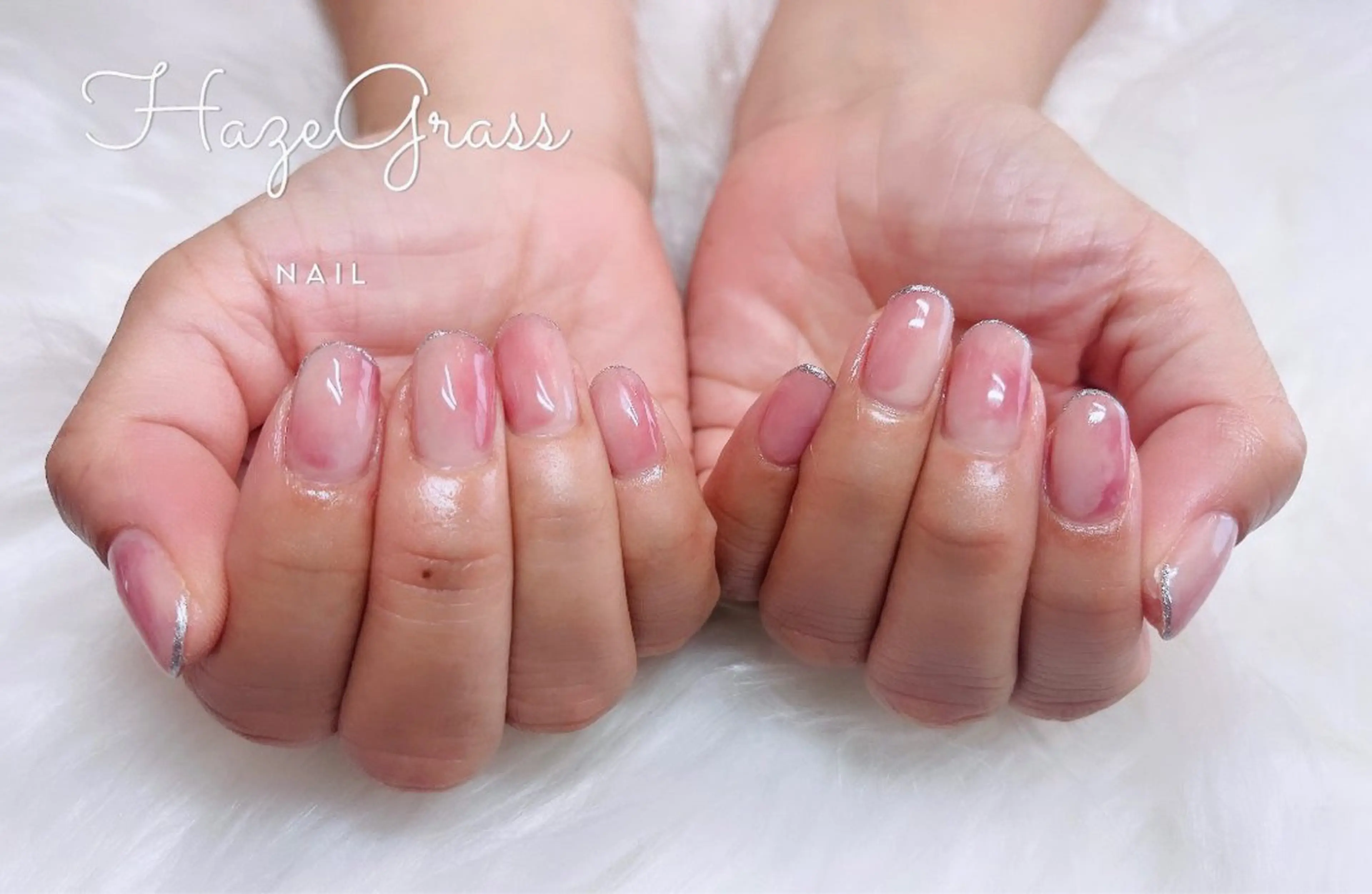 ネイル ニュアンスネイル ハンドネイル HazeGrass NAILのネイルデザイン