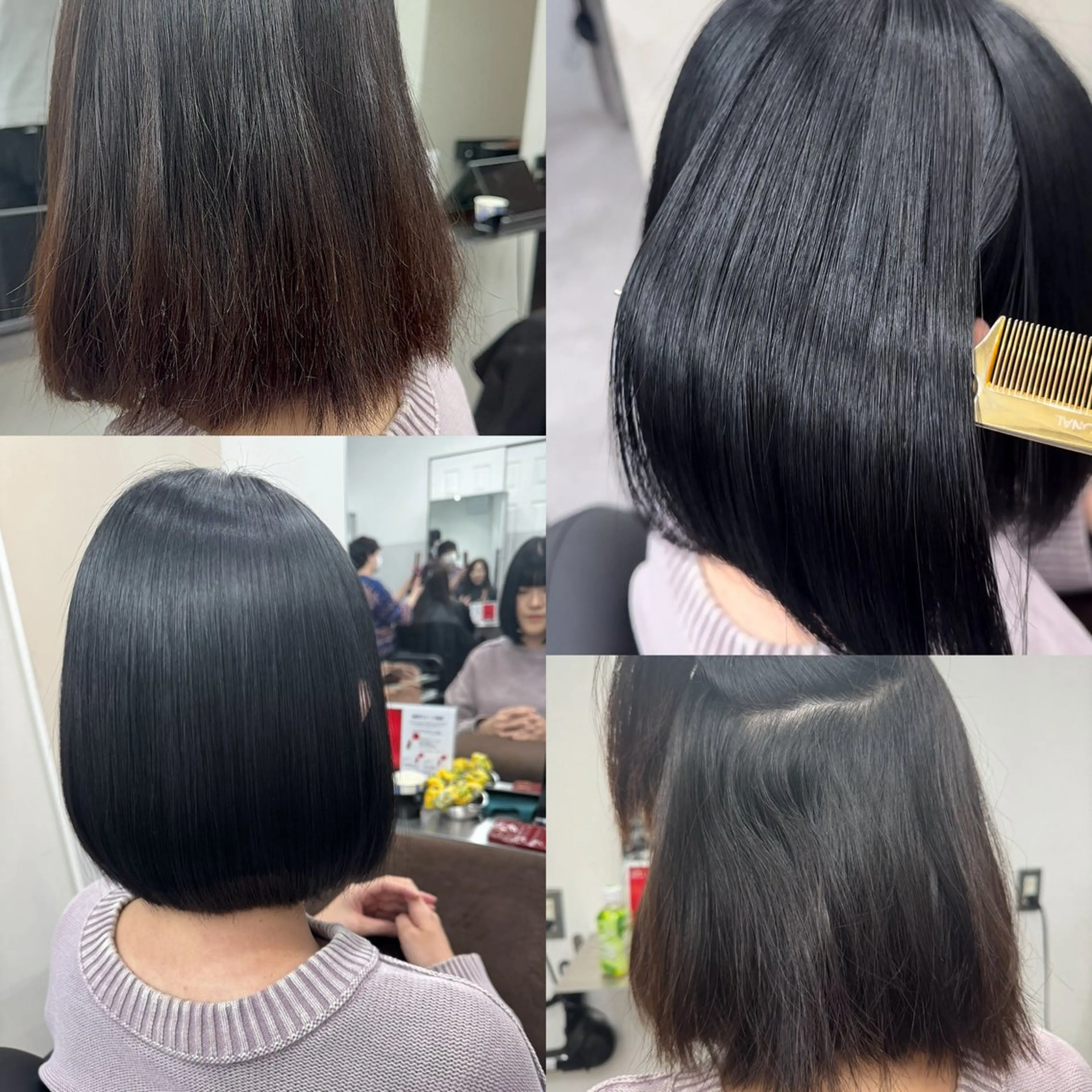 ⭐️カット＋弱酸性髪質改善美髪矯正ストレート＋3STEP内部補修トリートメント⭐️の写真