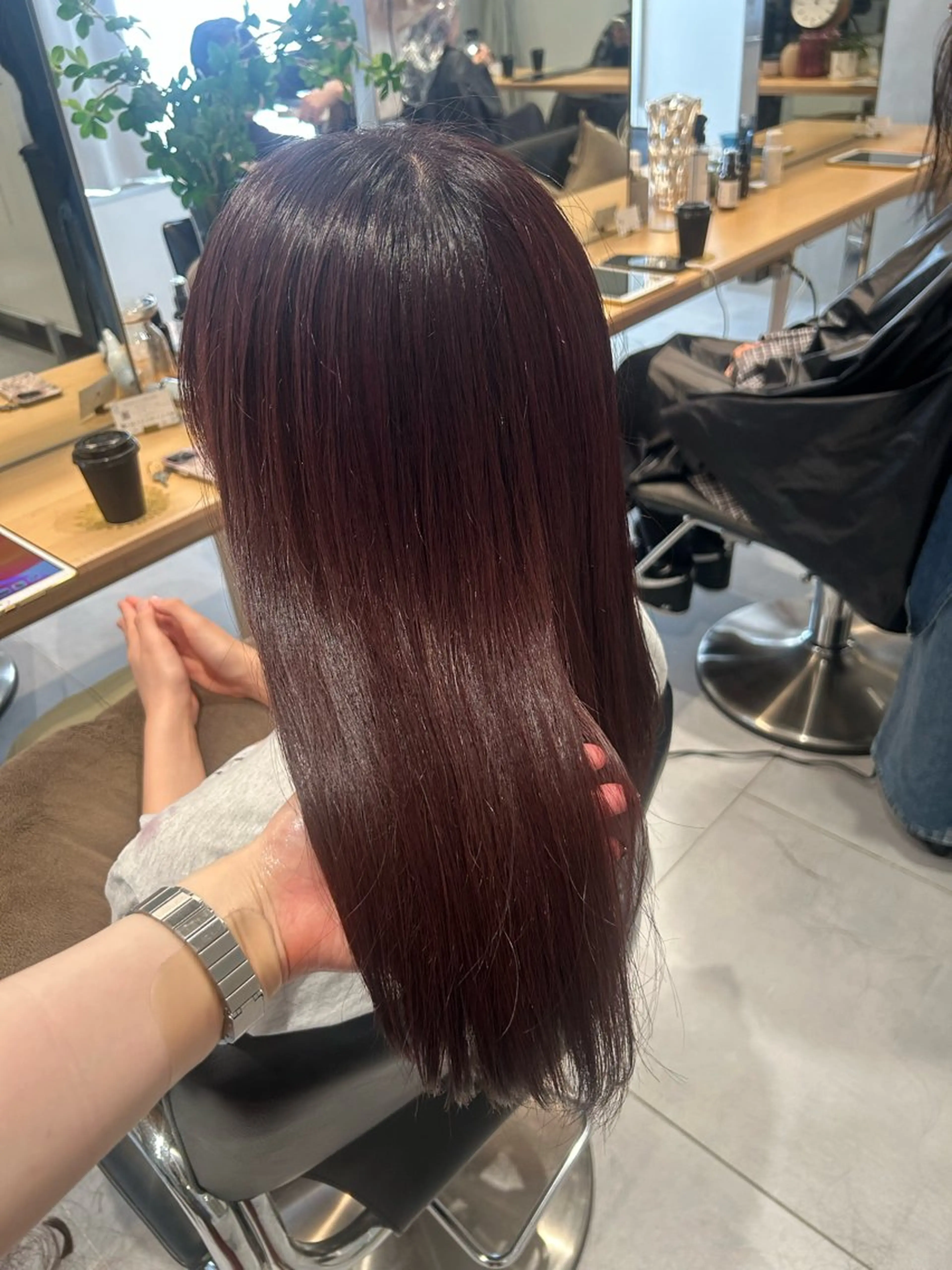 セミロング カット ヘアカラー 🧚つやさらhair 🧚manakaのヘアスタイル