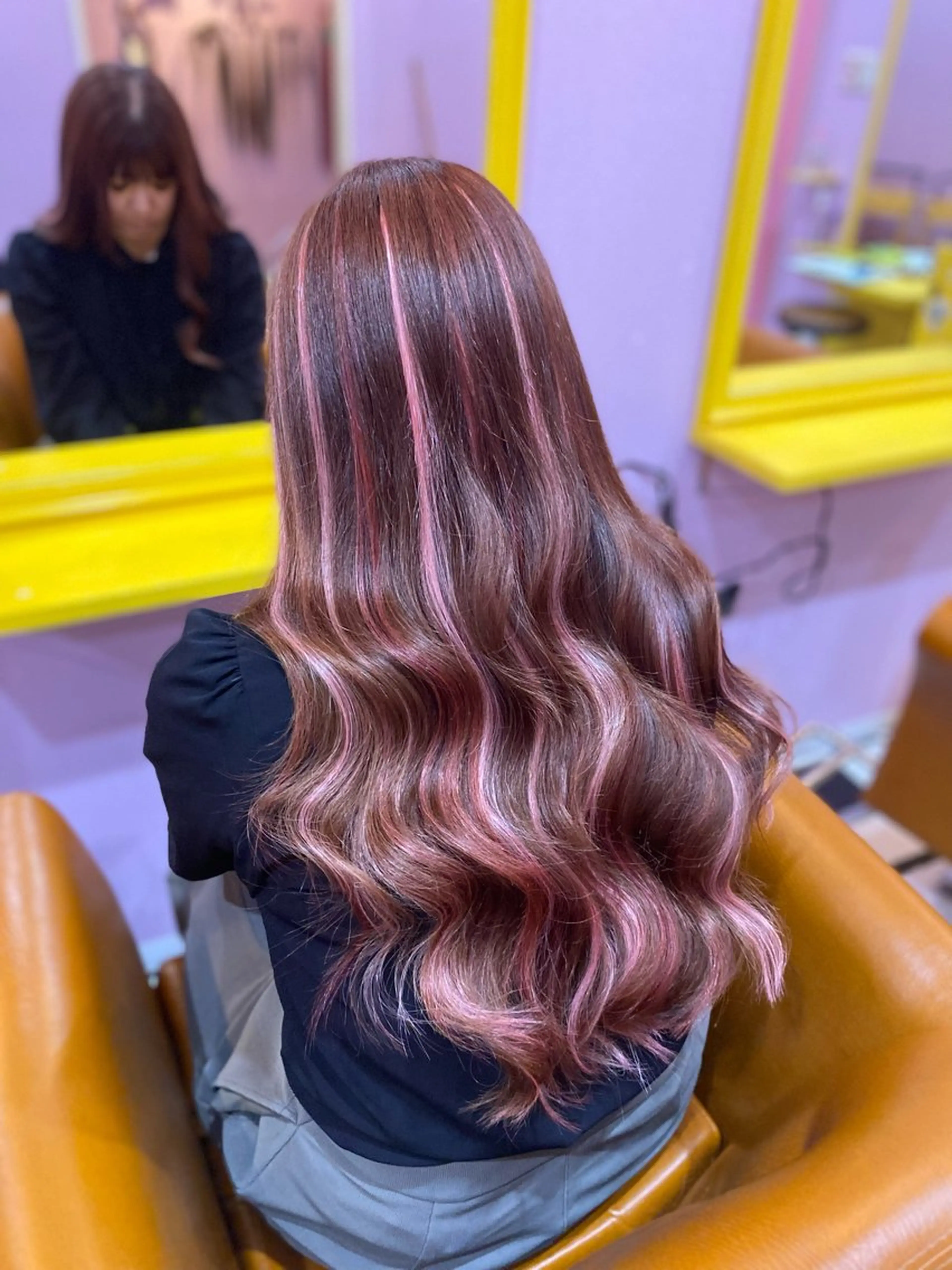 ショートメニュー🧸 編み込みorシール10〜20本🩷前髪エクステ、インナーカラー、イヤリングカラー、メッシュなど🦄の写真