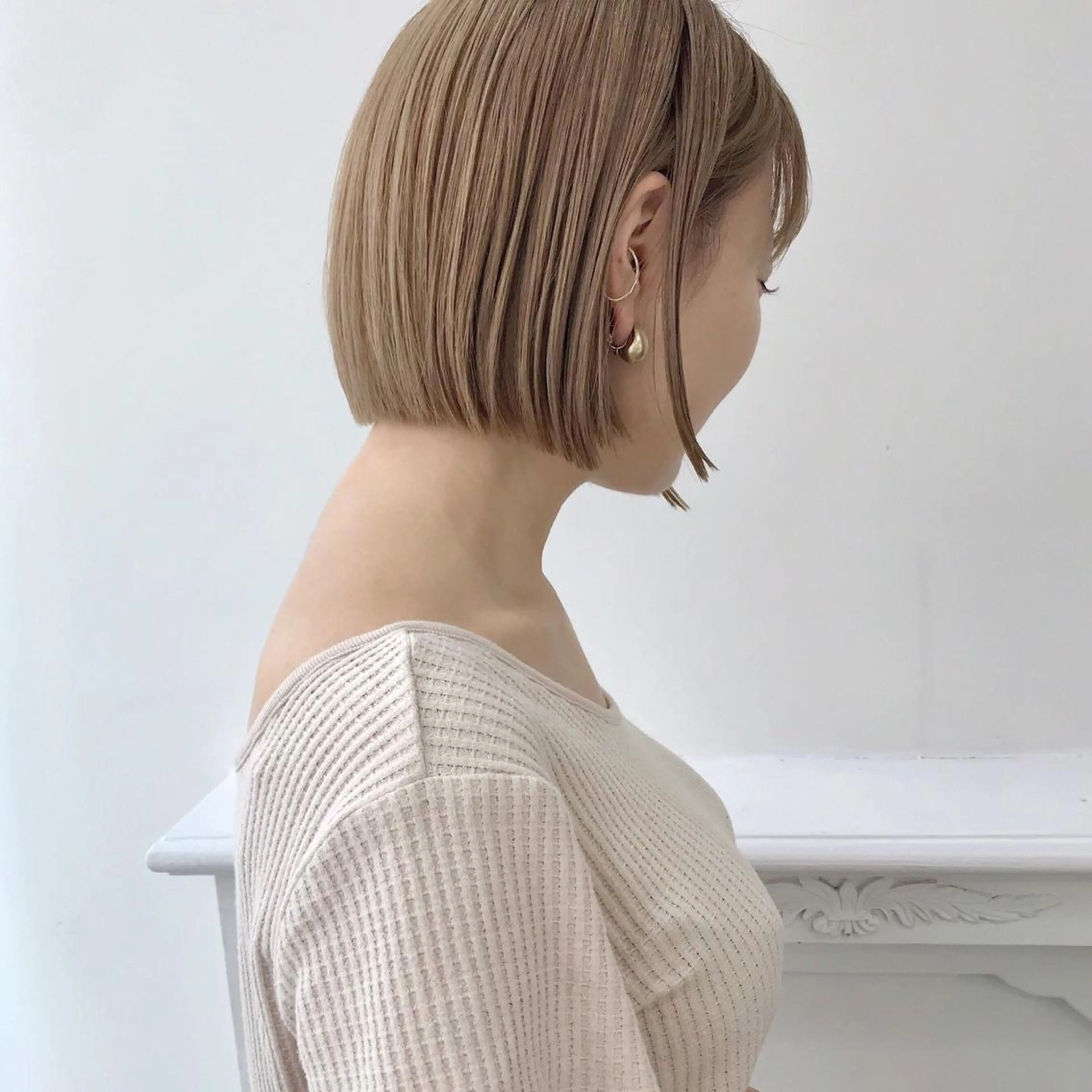 ショート 艶カラー/フェイス レイヤー/たむのヘアスタイル