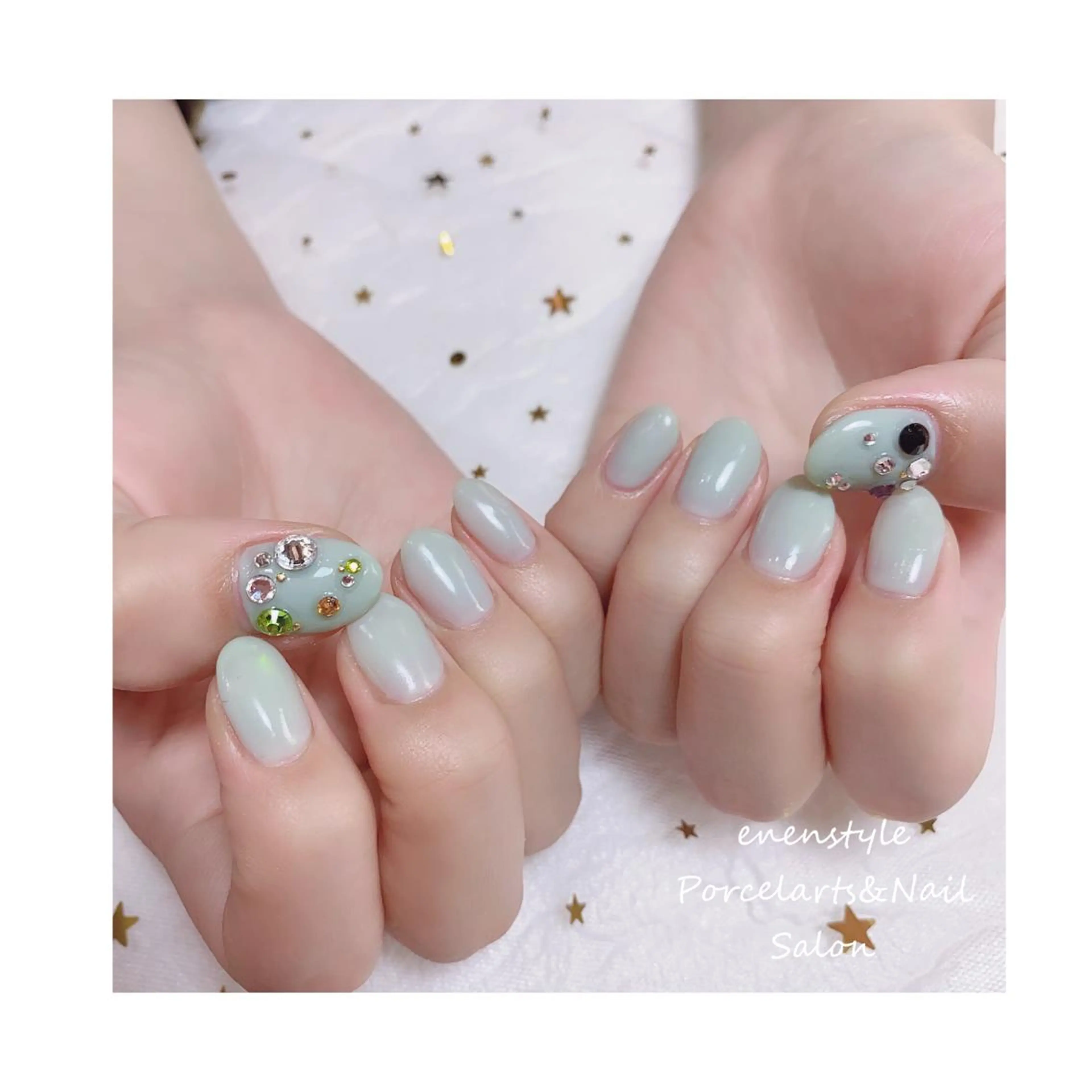 ショート ネイル ジェルネイル ニュアンスネイル オフィスネイル ワンカラーネイル パラジェル 👑enen style👑のネイルデザイン
