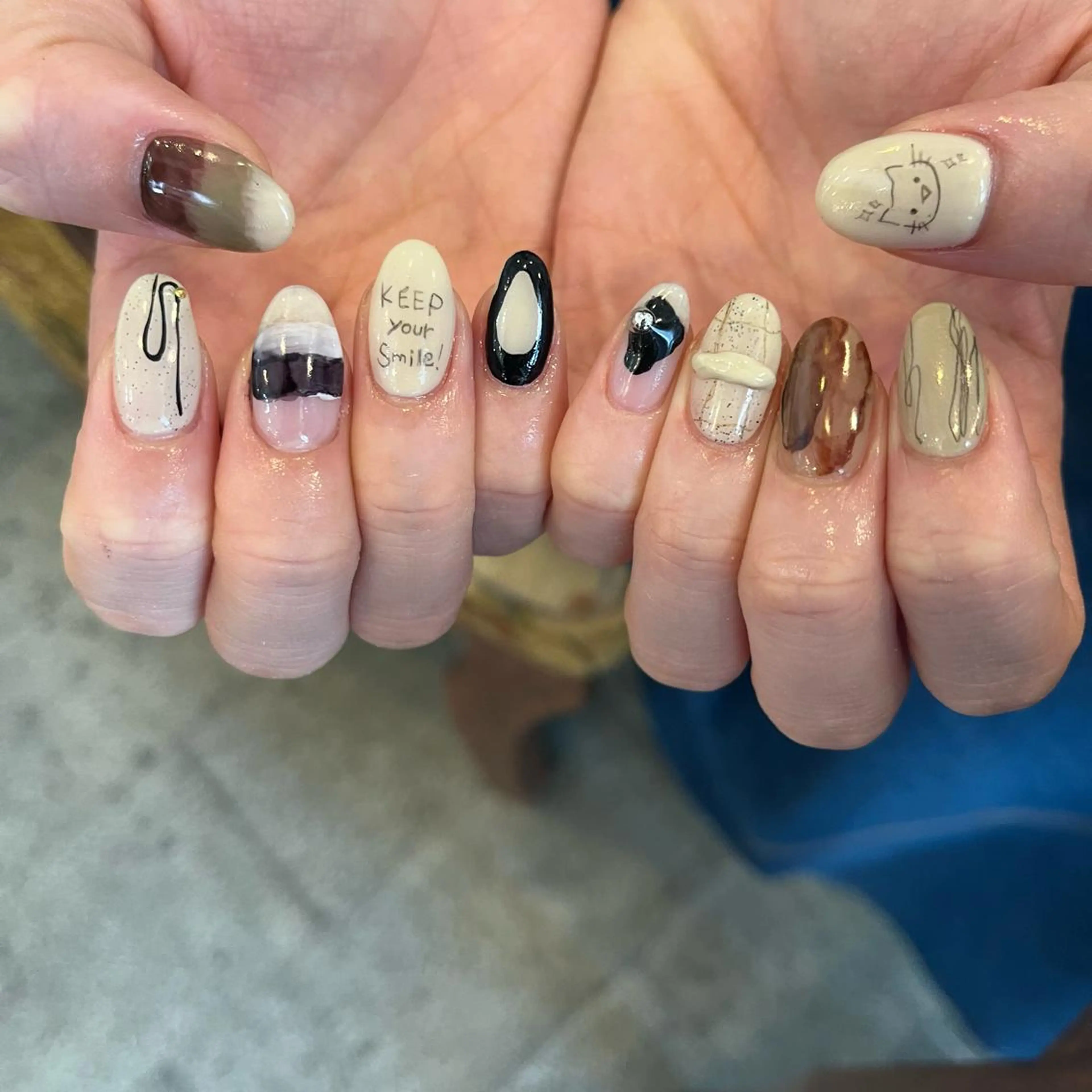 ネイル ハンドネイル Trico Antique所属・岩本 杏のネイルデザイン