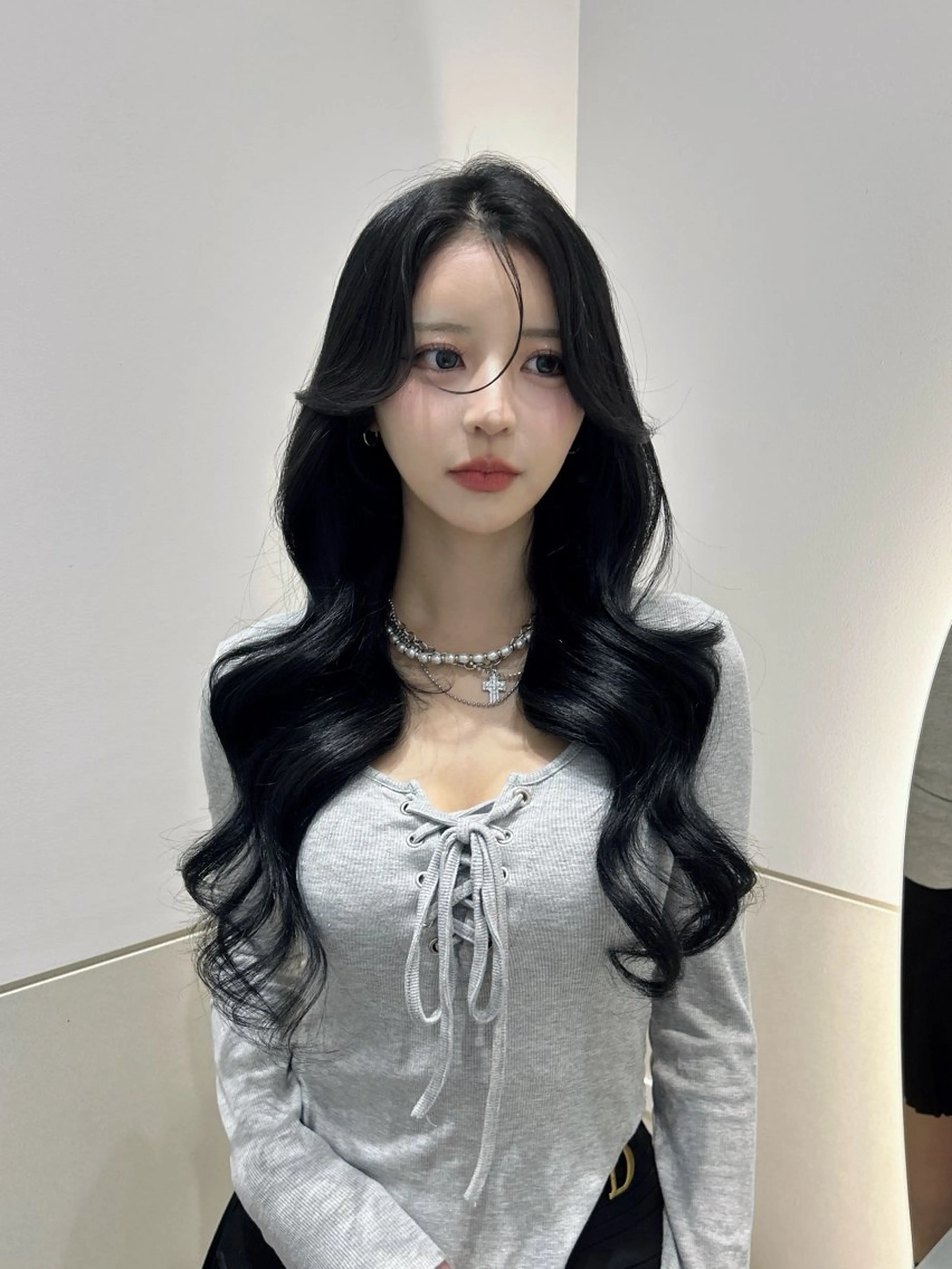 ロング カラー カット ヘアカラー トリートメント SALOWIN銀座一丁目suite店所属・🩷韓国ヘア/ヨシン モリ🩷Maikaのヘアスタイル