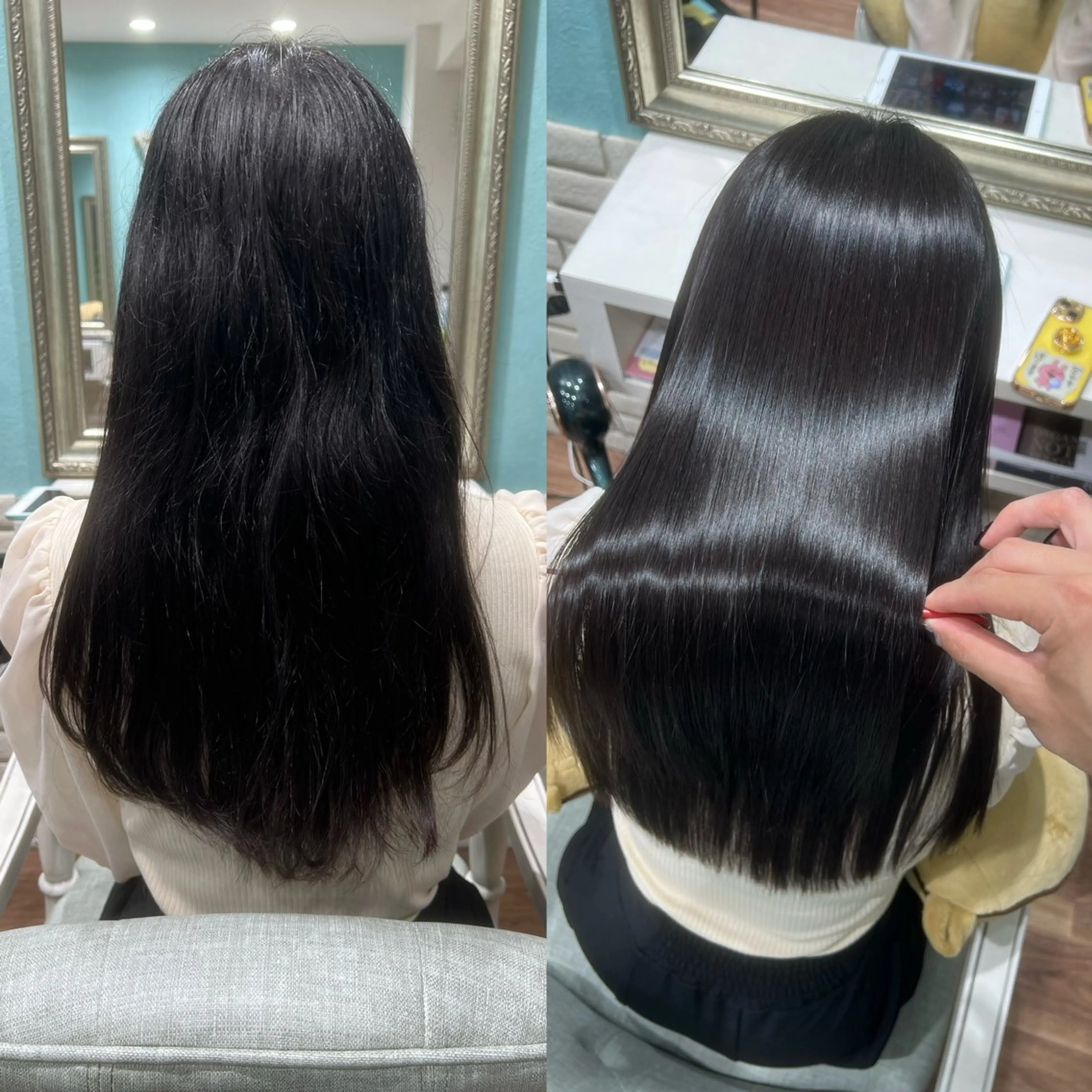 ロング 縮毛矯正 カット 縮毛矯正 トリートメント 髪質改善/美髪矯正 /高田馬場/Renのヘアスタイル