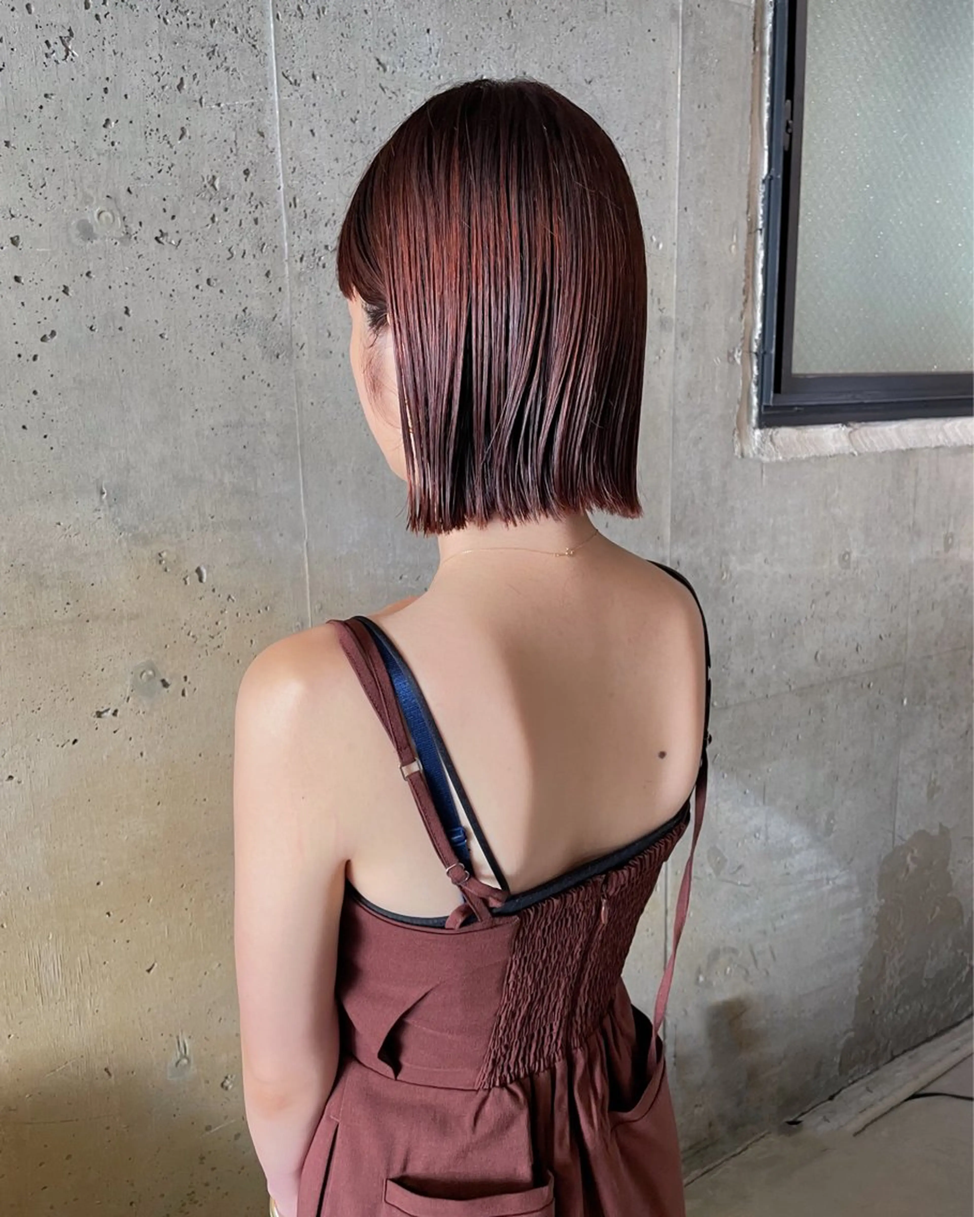 ショート カラー パーマ/レイヤー 岩山丈一郎のヘアスタイル