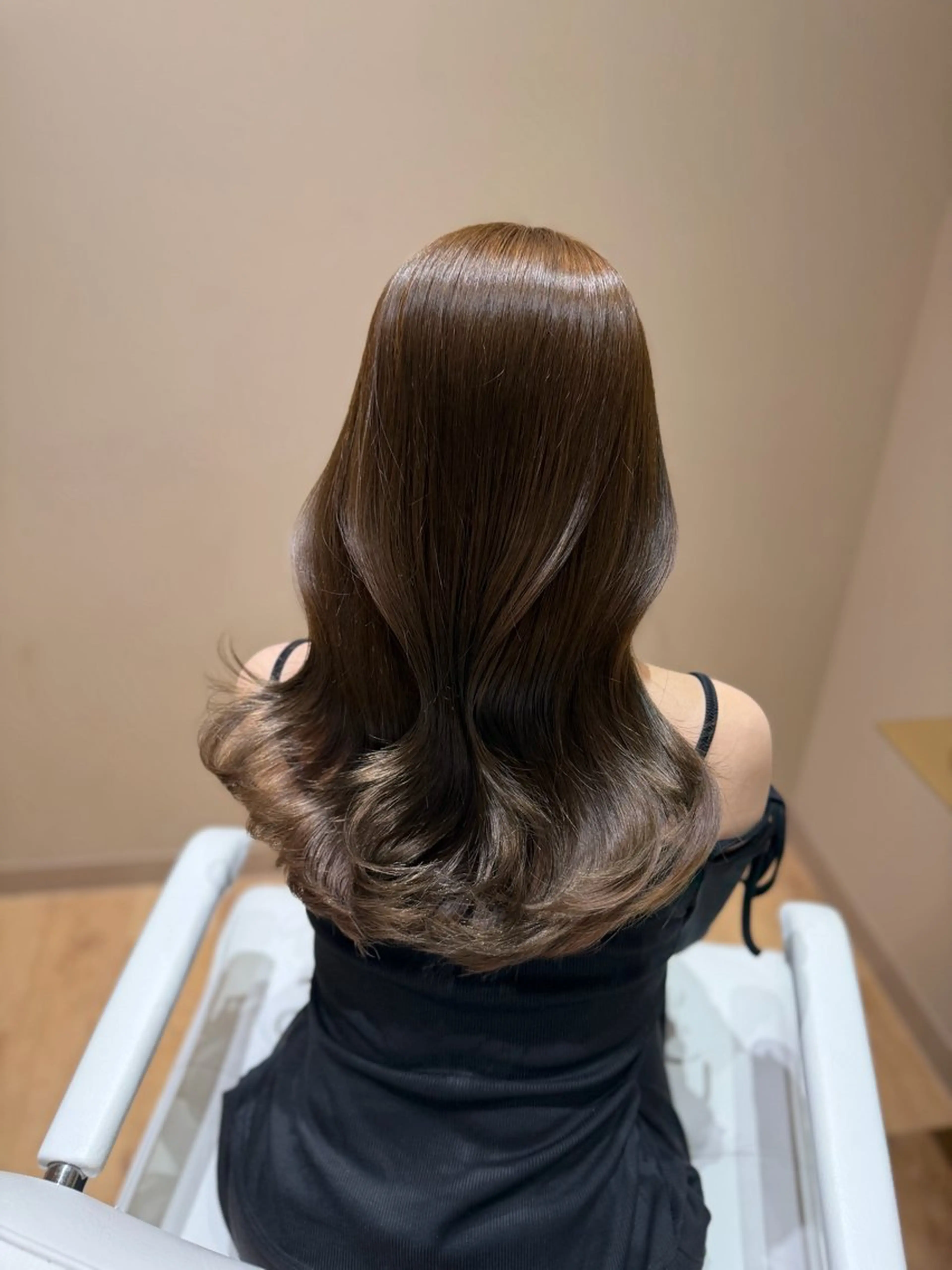 ロング カラー ヘアカラー トリートメント minori🤎 ナチュラル韓国ヘアのヘアスタイル