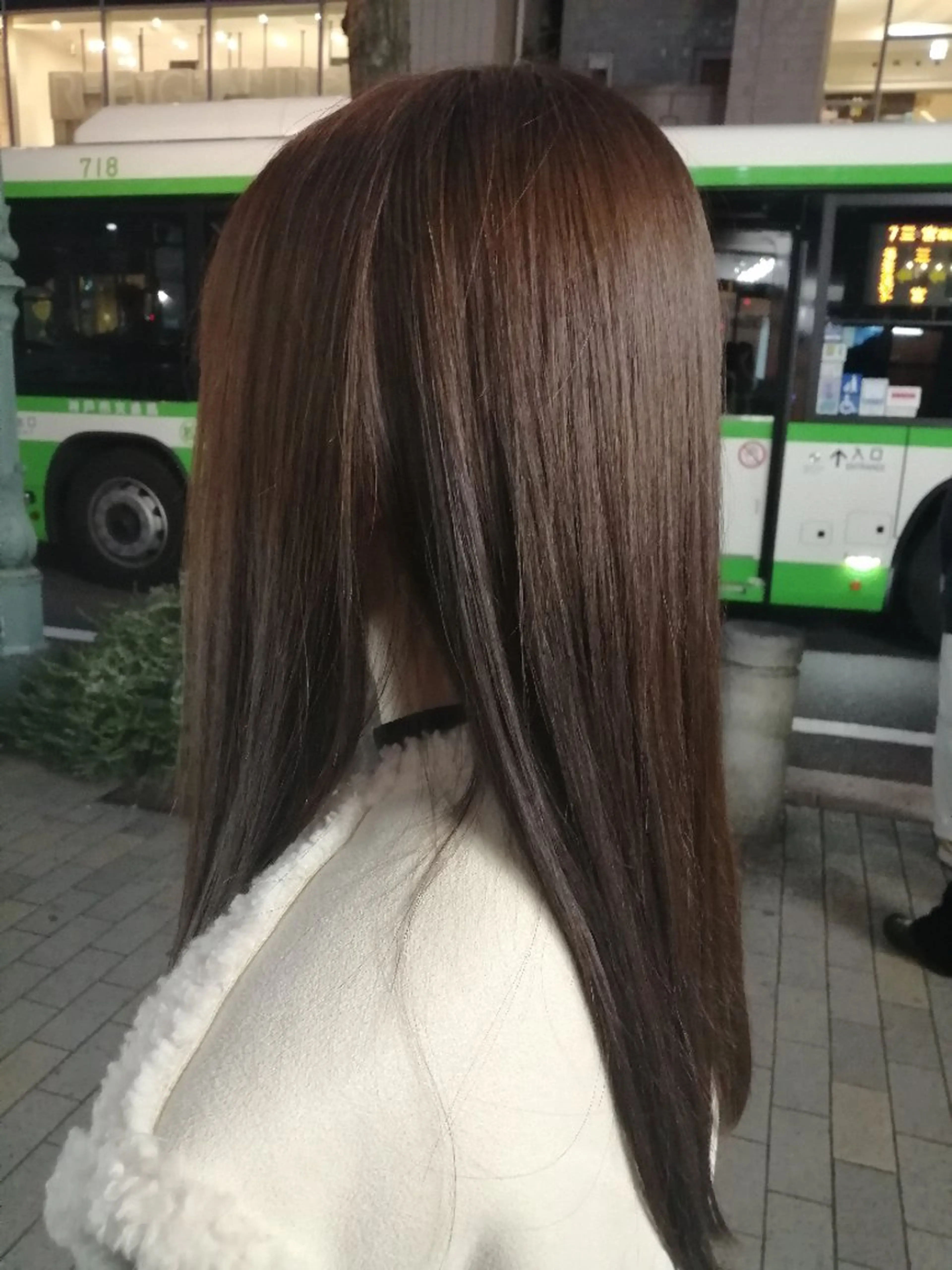 ロング カラー ブラウンカラー 福永 ちひろのヘアスタイル