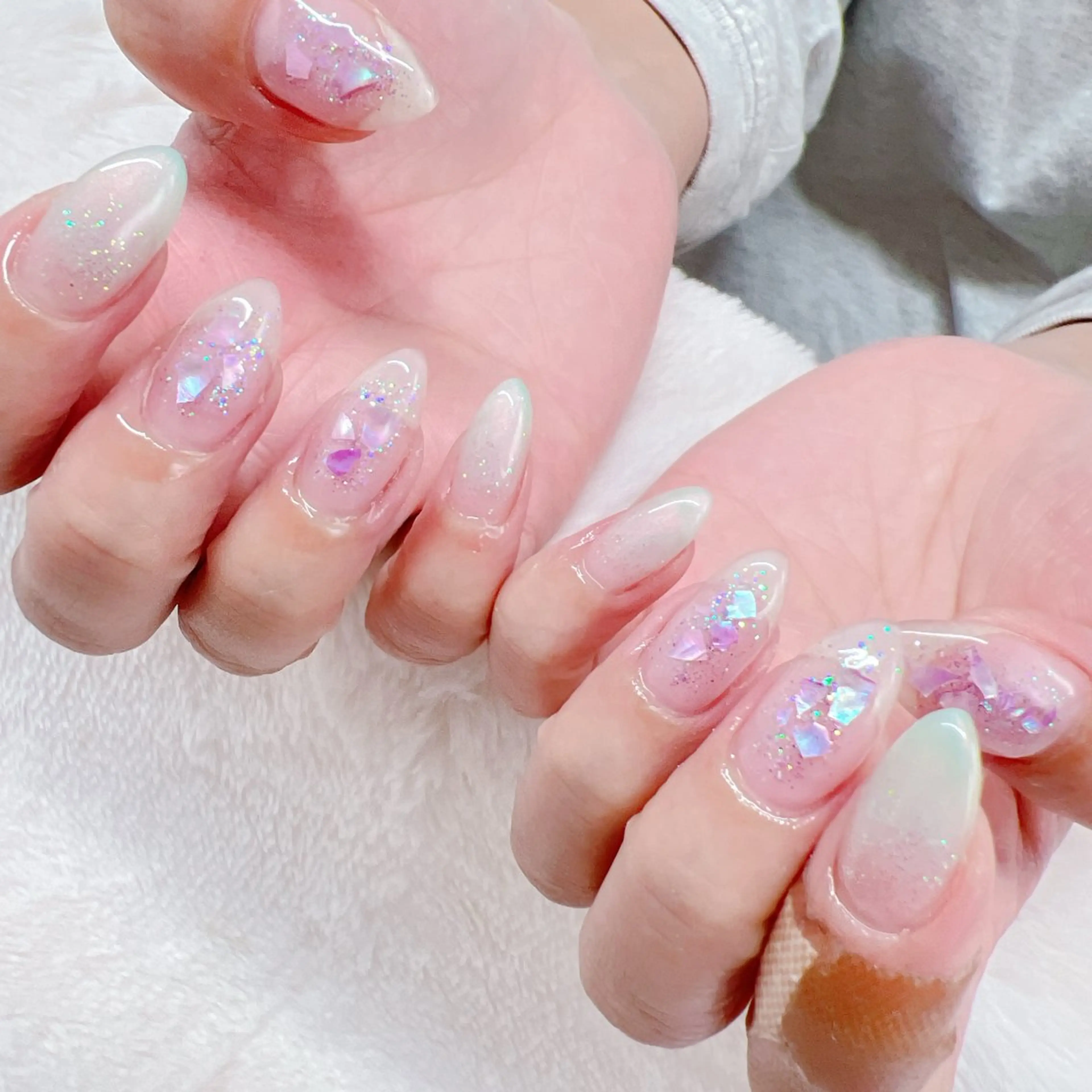 ネイル パープル ハンドネイル Emi lyのネイルデザイン