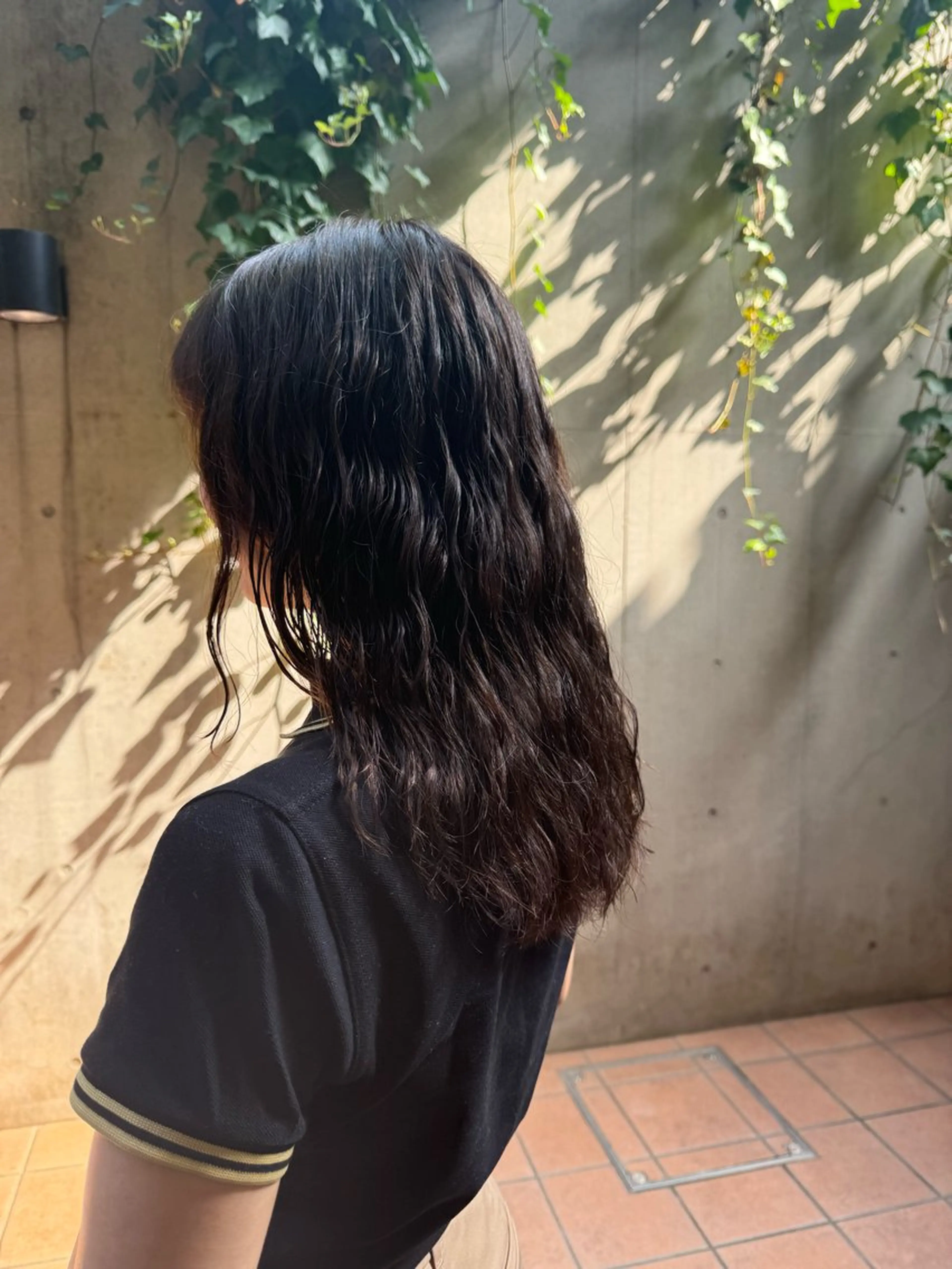 セミロング カット パーマ トリートメント 大人可愛い♡コテ巻き パーマ🌼杉田 萌恵のヘアスタイル
