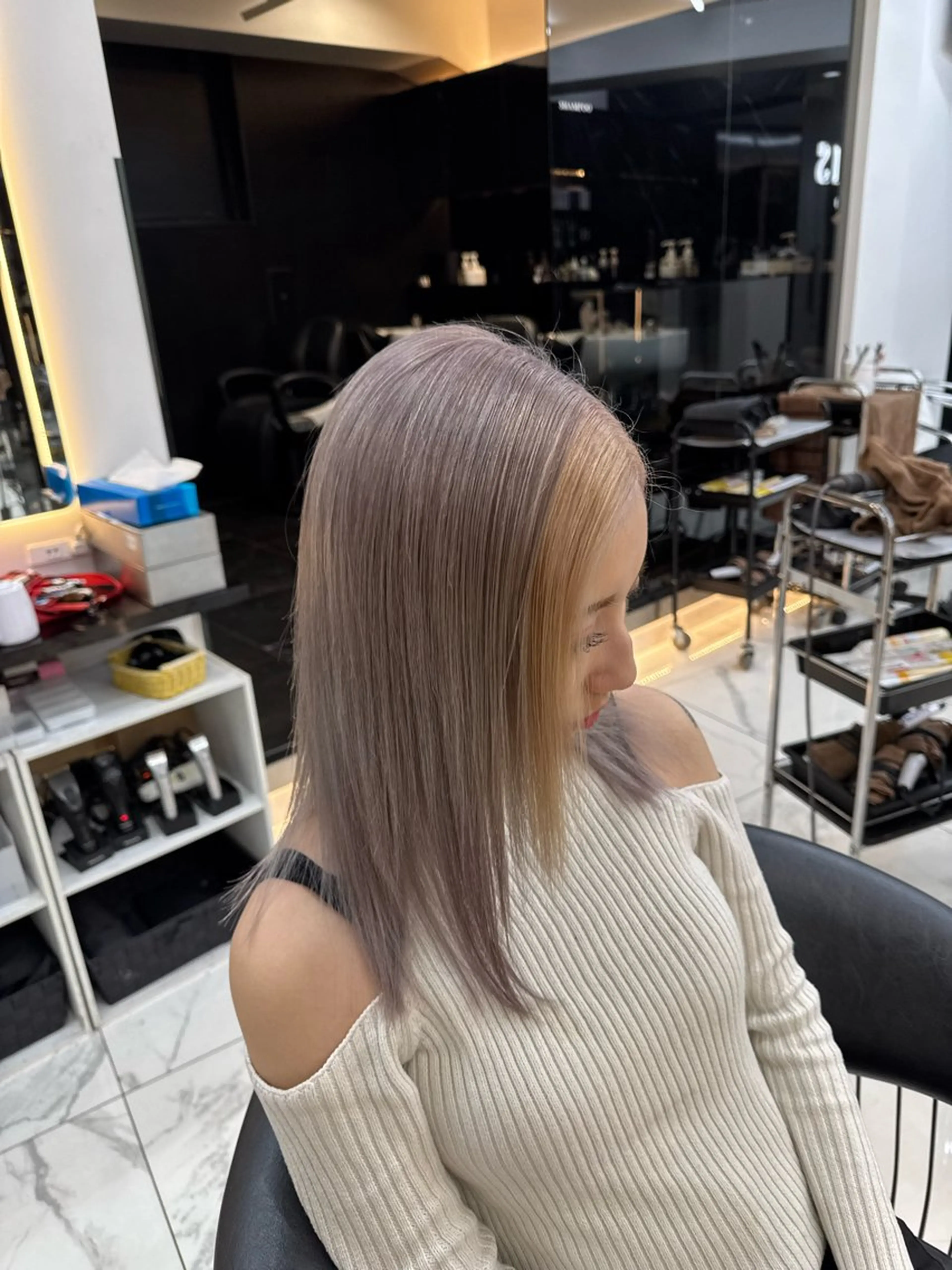 ミディアム カラー Lapis渋谷本店 Rikoのヘアスタイル