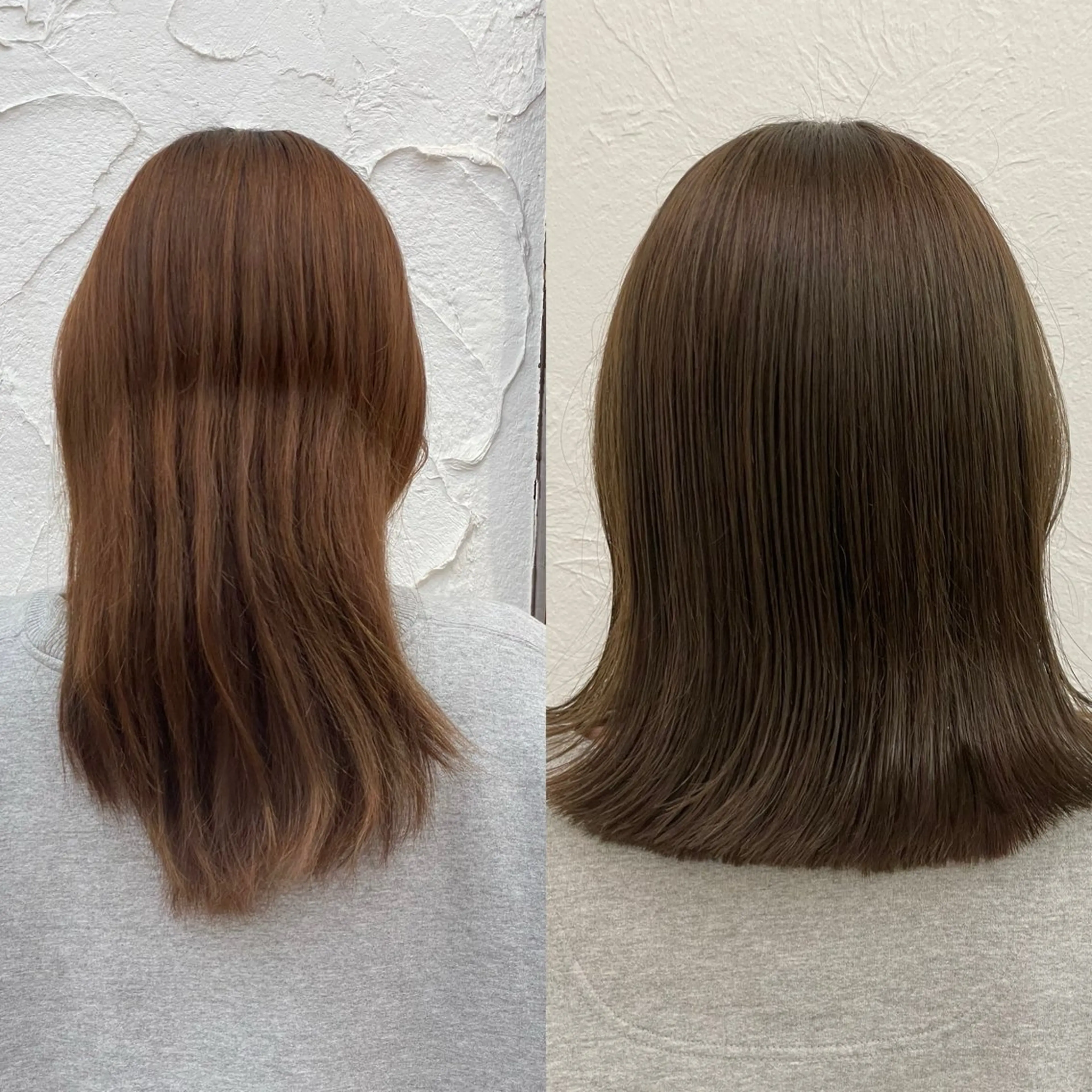 ミディアム カラー 韓国風レイヤー/ 艶カラー竹内貫のヘアスタイル