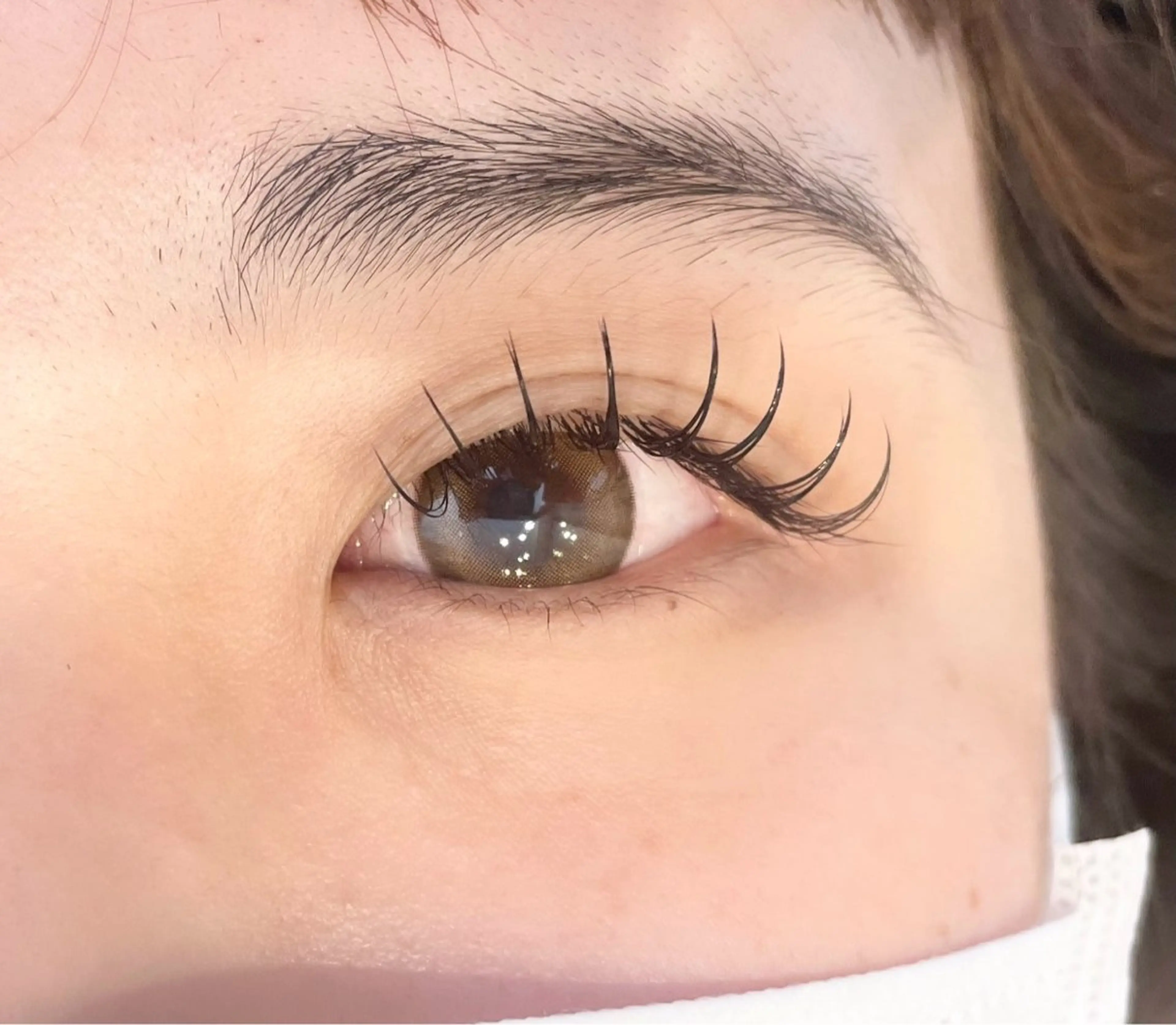 マツエク・マツパ 束感まつ毛 Dカール 目尻長め マツエク joie 梅田のマツエク・マツパデザイン