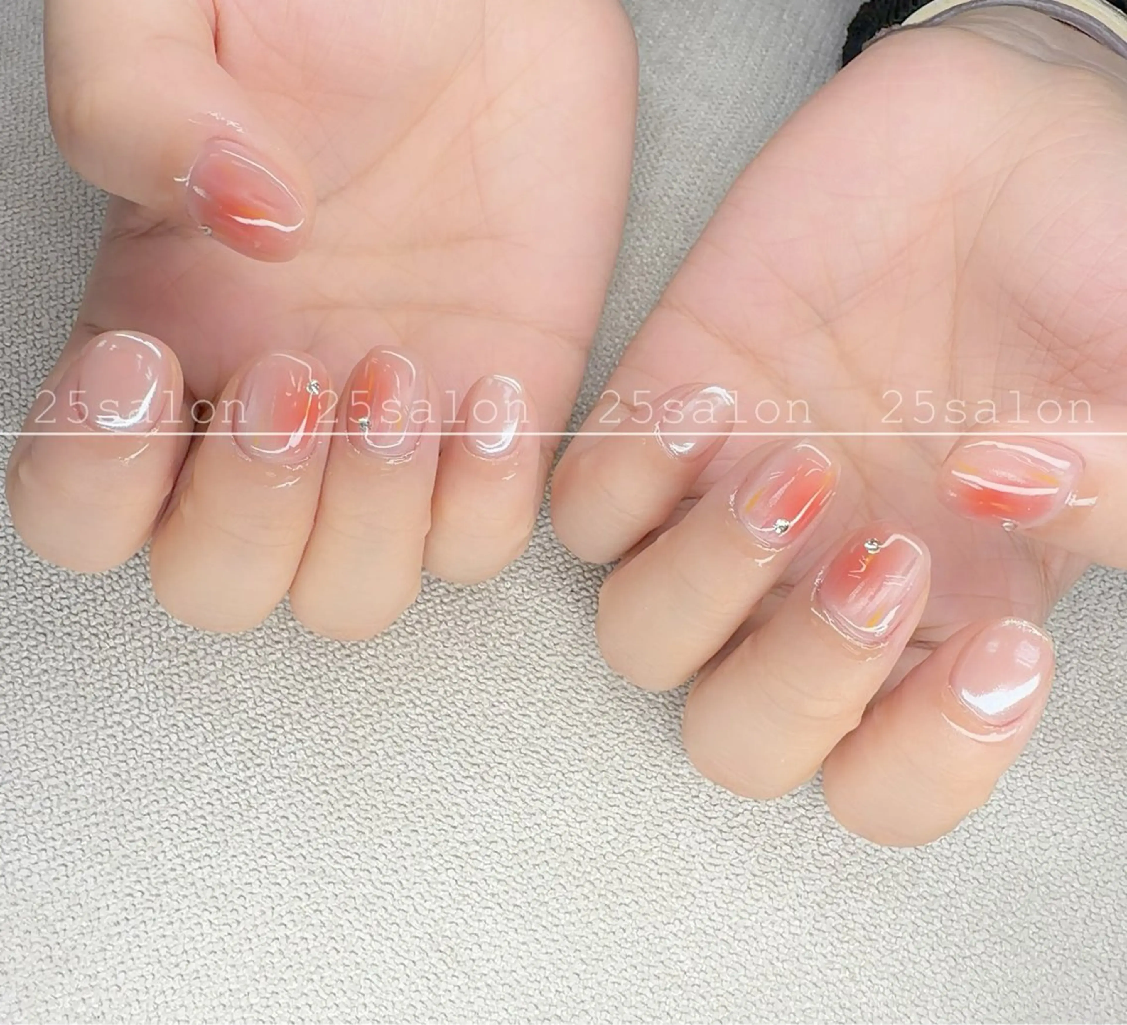ネイル ジェルネイル 韓国ネイル ニュアンスネイル パラジェル ワンホンネイル 2 5のマツエク・マツパデザイン