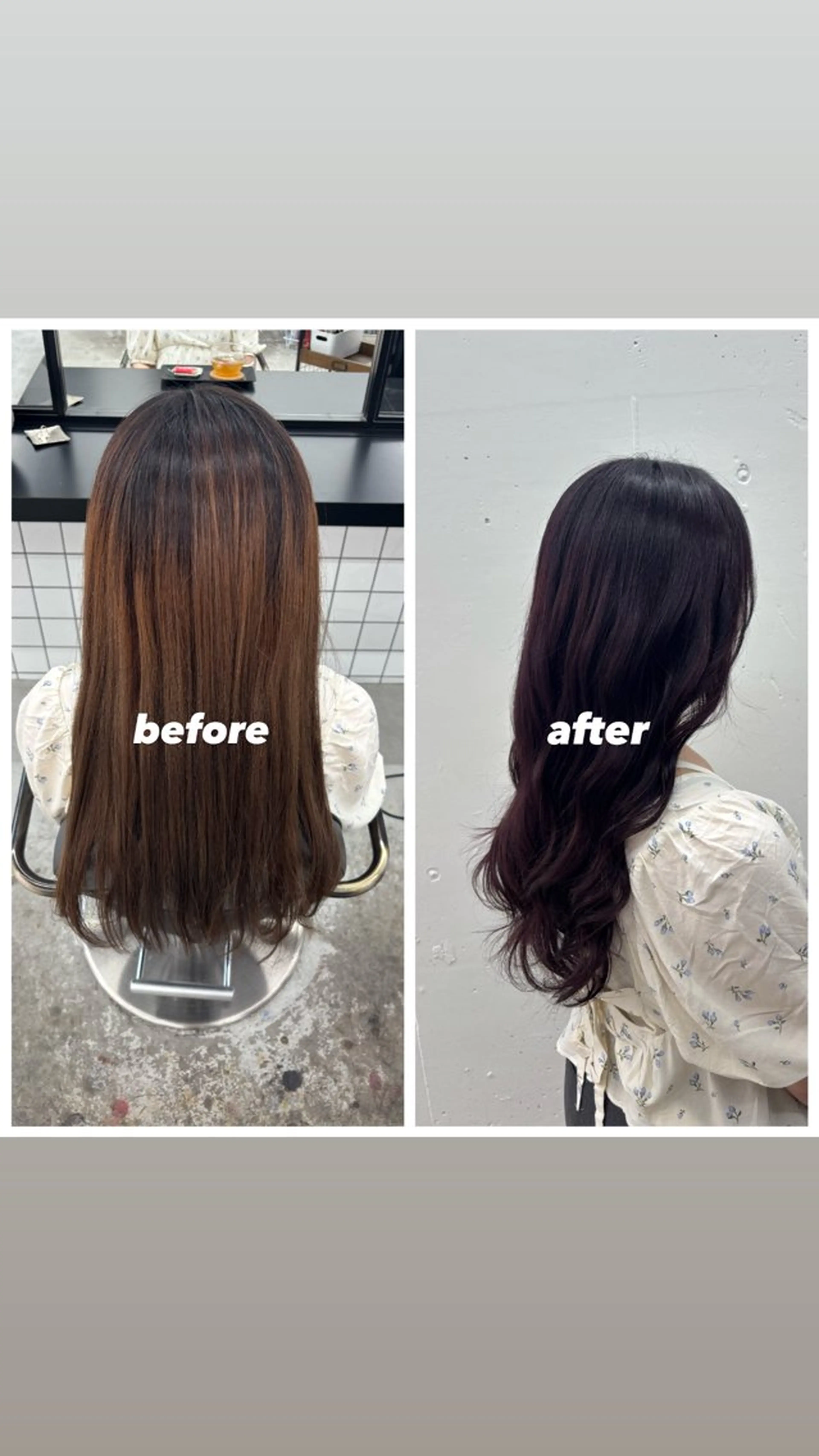 ロング カラー グレージュ ラベンダーカラー ラベンダーグレージュ ラベンダーグレー 🌼あいり🌼 JILLSTUDIOのヘアスタイル