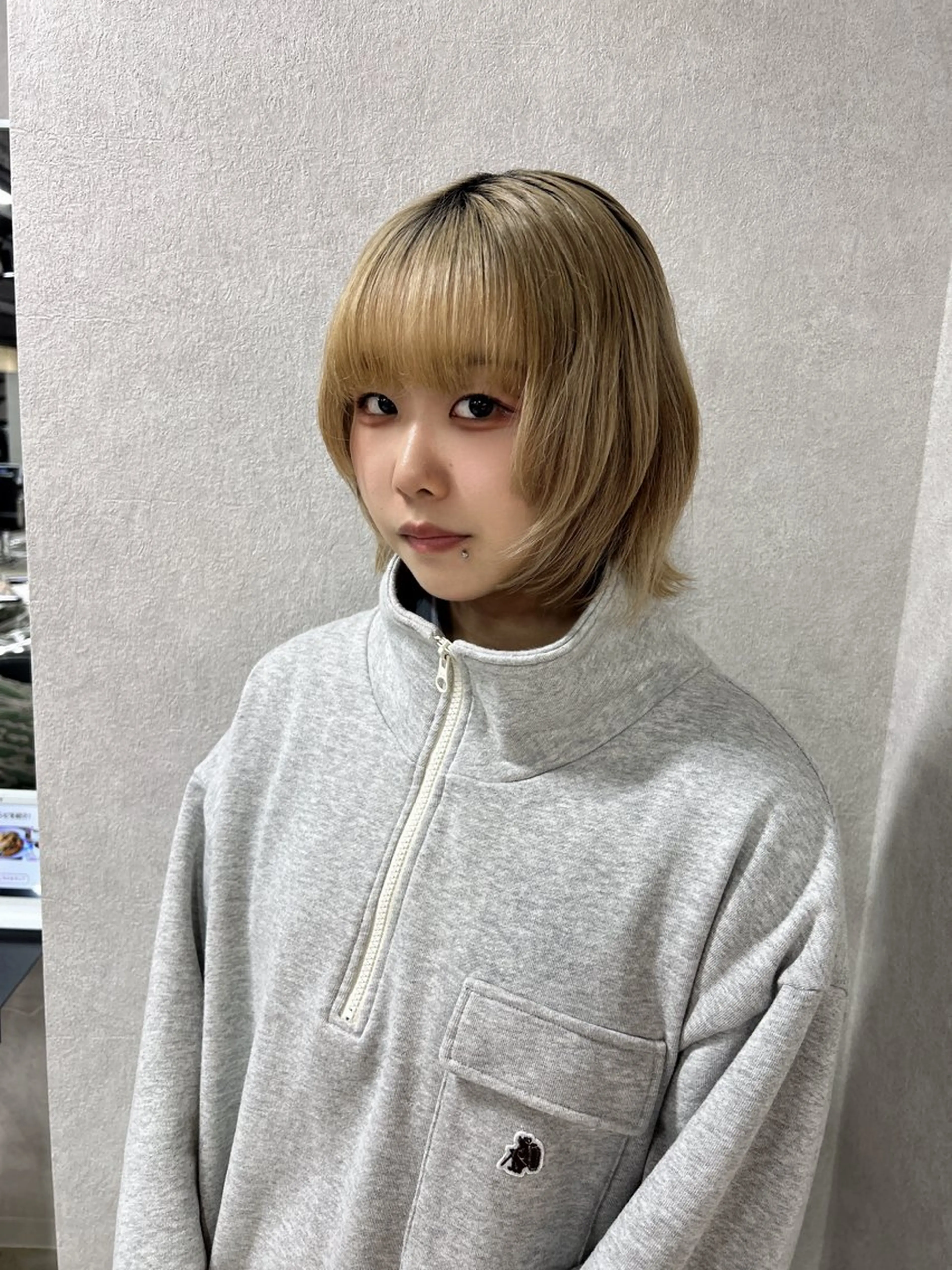 ショート ボブ ウルフカット ワンホンヘア/ 透明感カラー/ゆうとのヘアスタイル