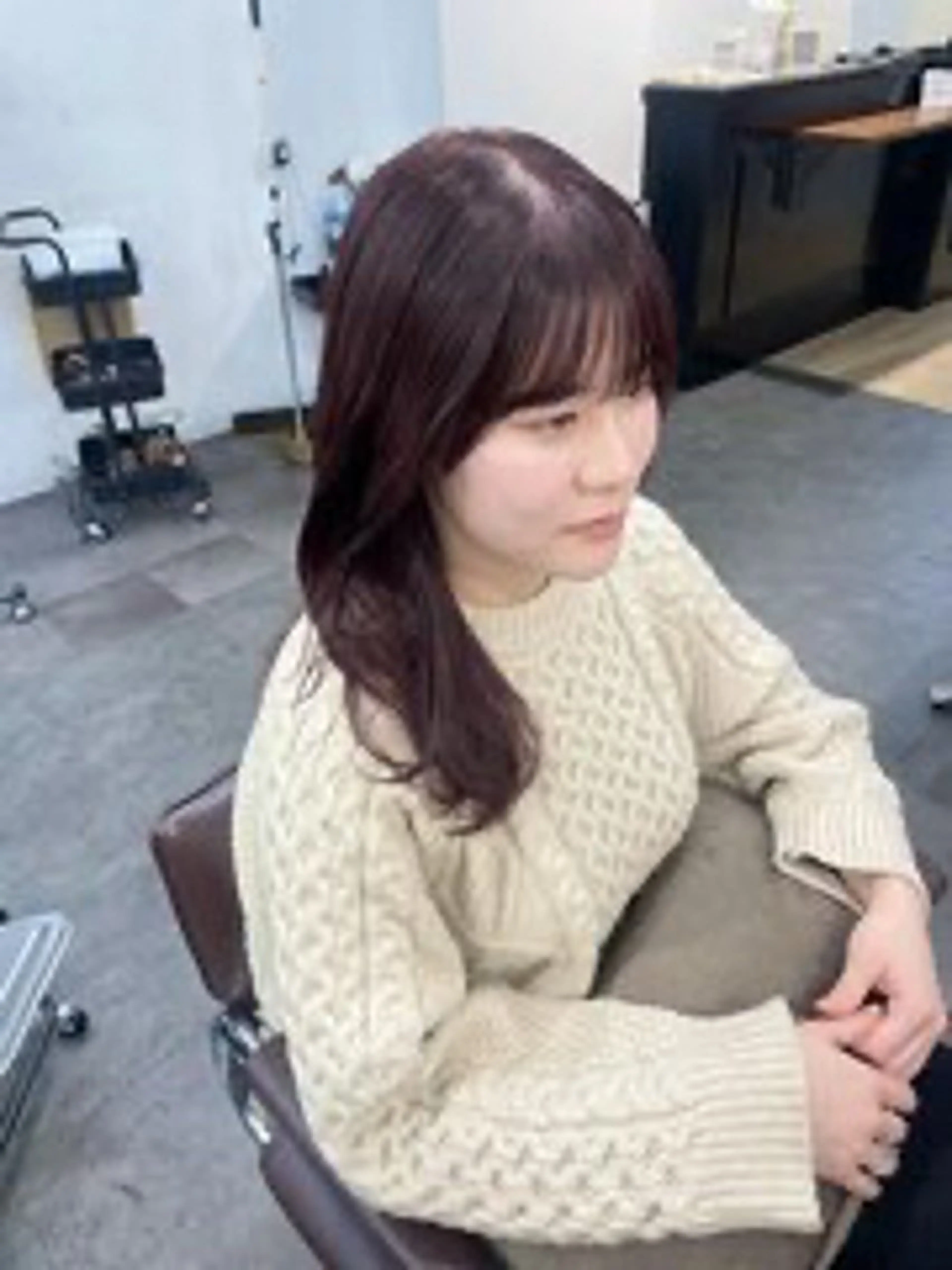 ロング カラー 渡邊 美優のヘアスタイル
