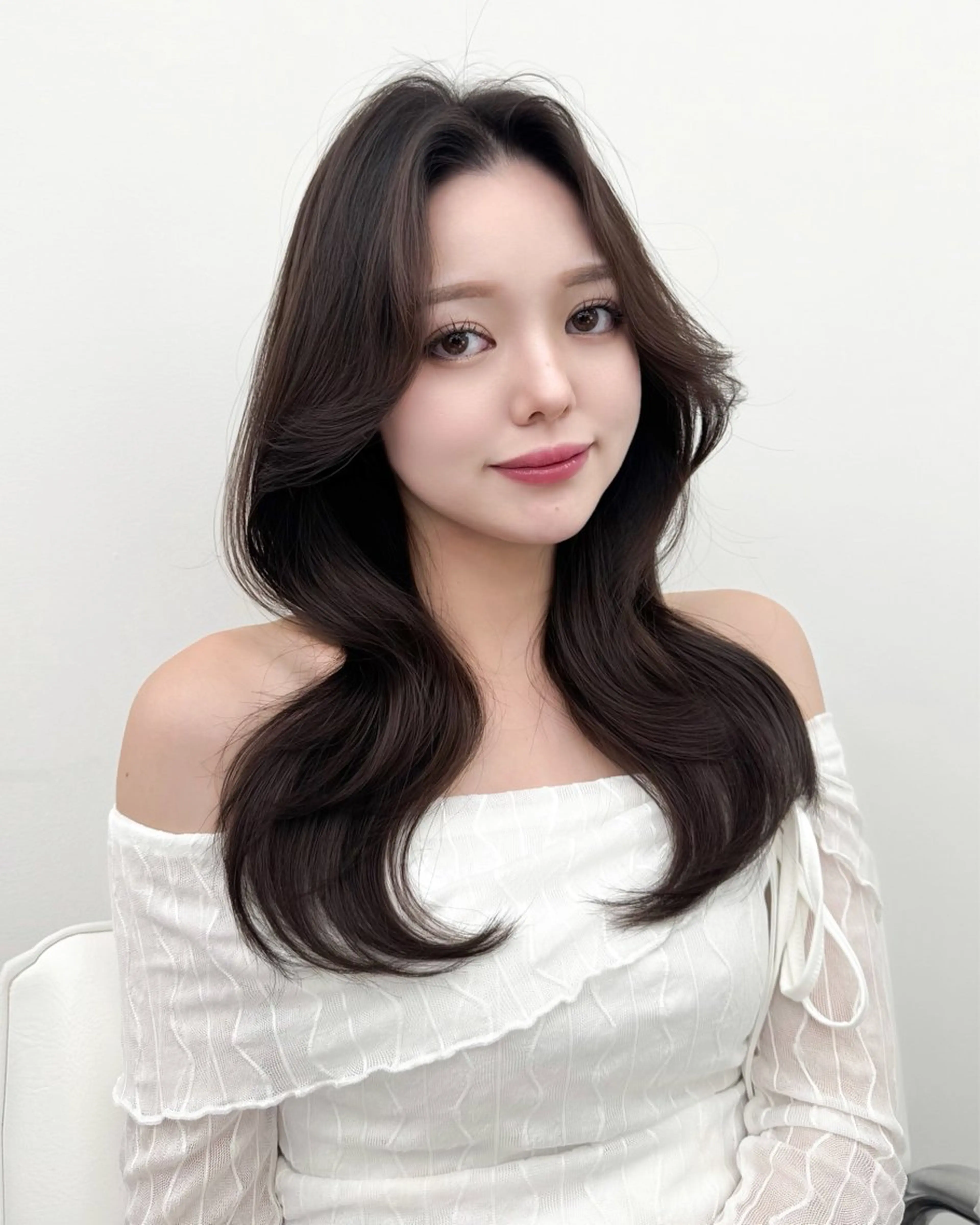 ロング カラー 韓国ヘア　紗希 🦋のヘアスタイル