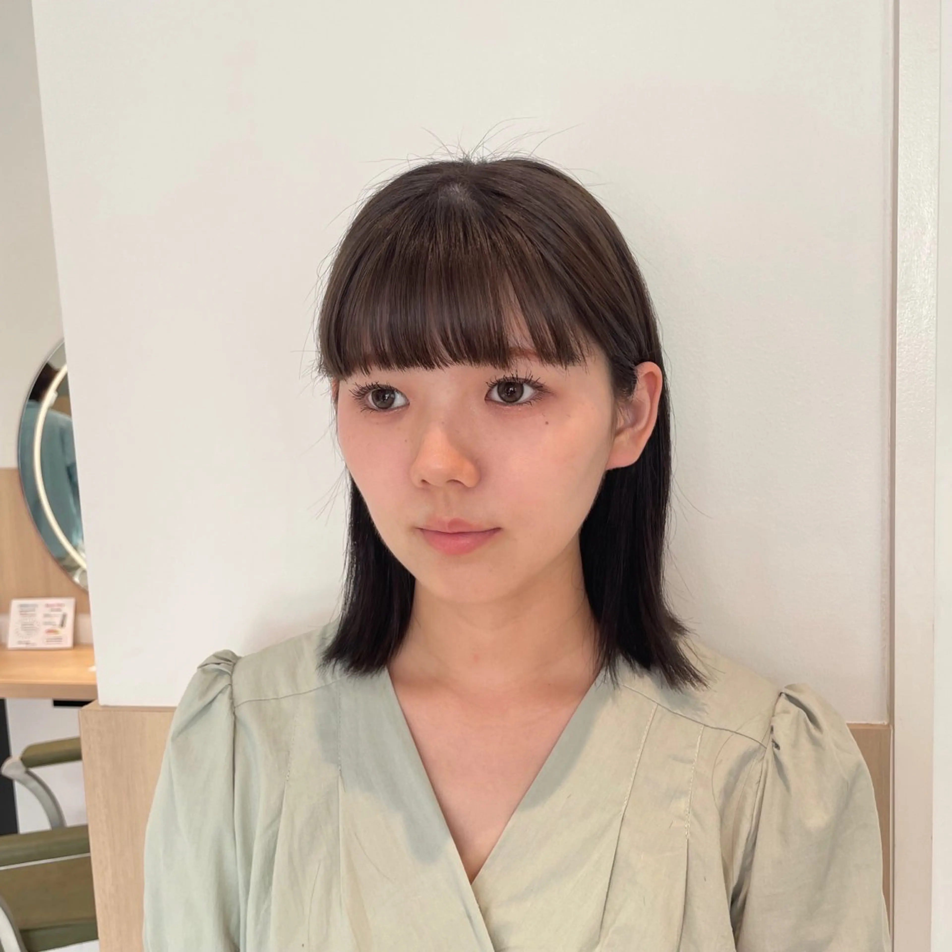 ミディアム 💗モデルカット 募集中のヘアスタイル