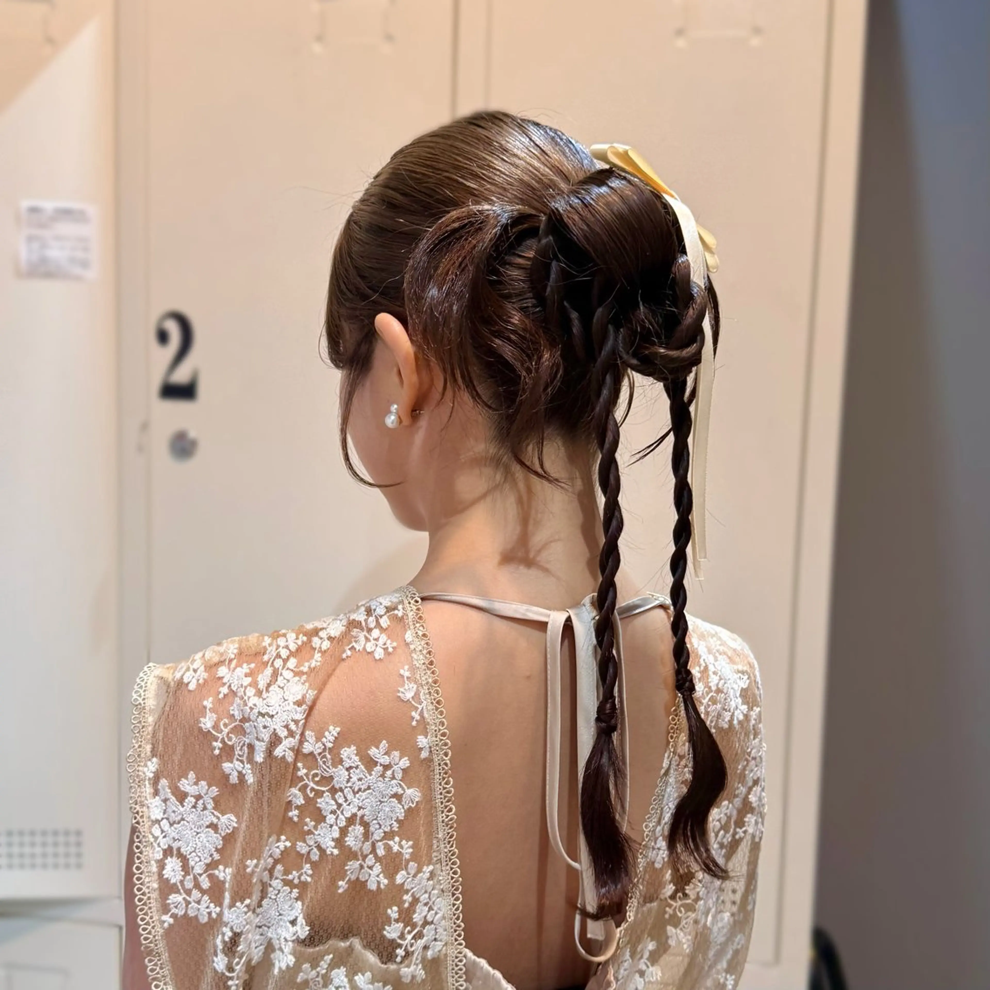 セミロング カラー ヘアアレンジ 縮毛矯正+モテカラー 🎀✨MIHOのヘアスタイル