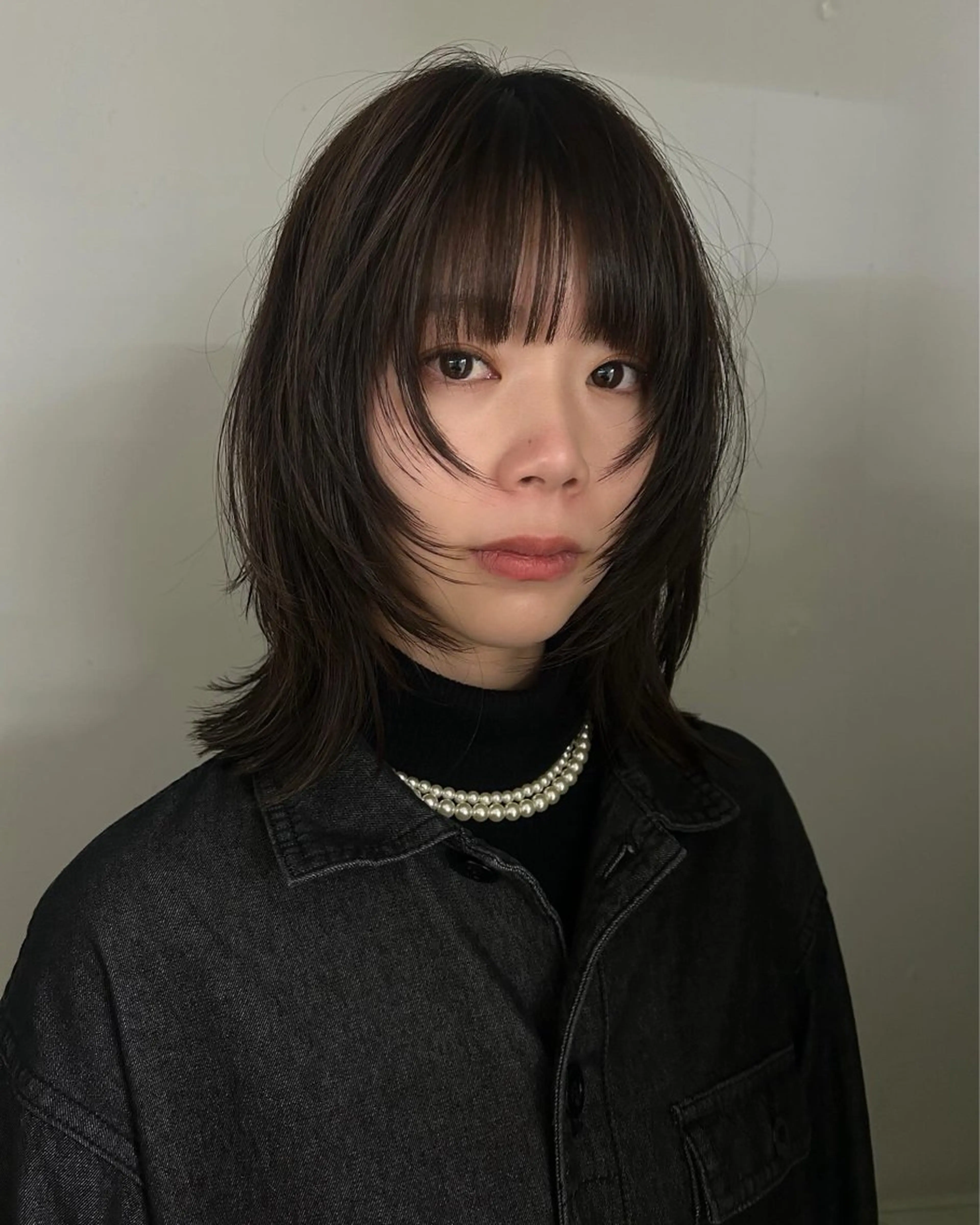 ミディアム カット 心斎橋/レイヤー/ ブリーチ/モエのヘアスタイル