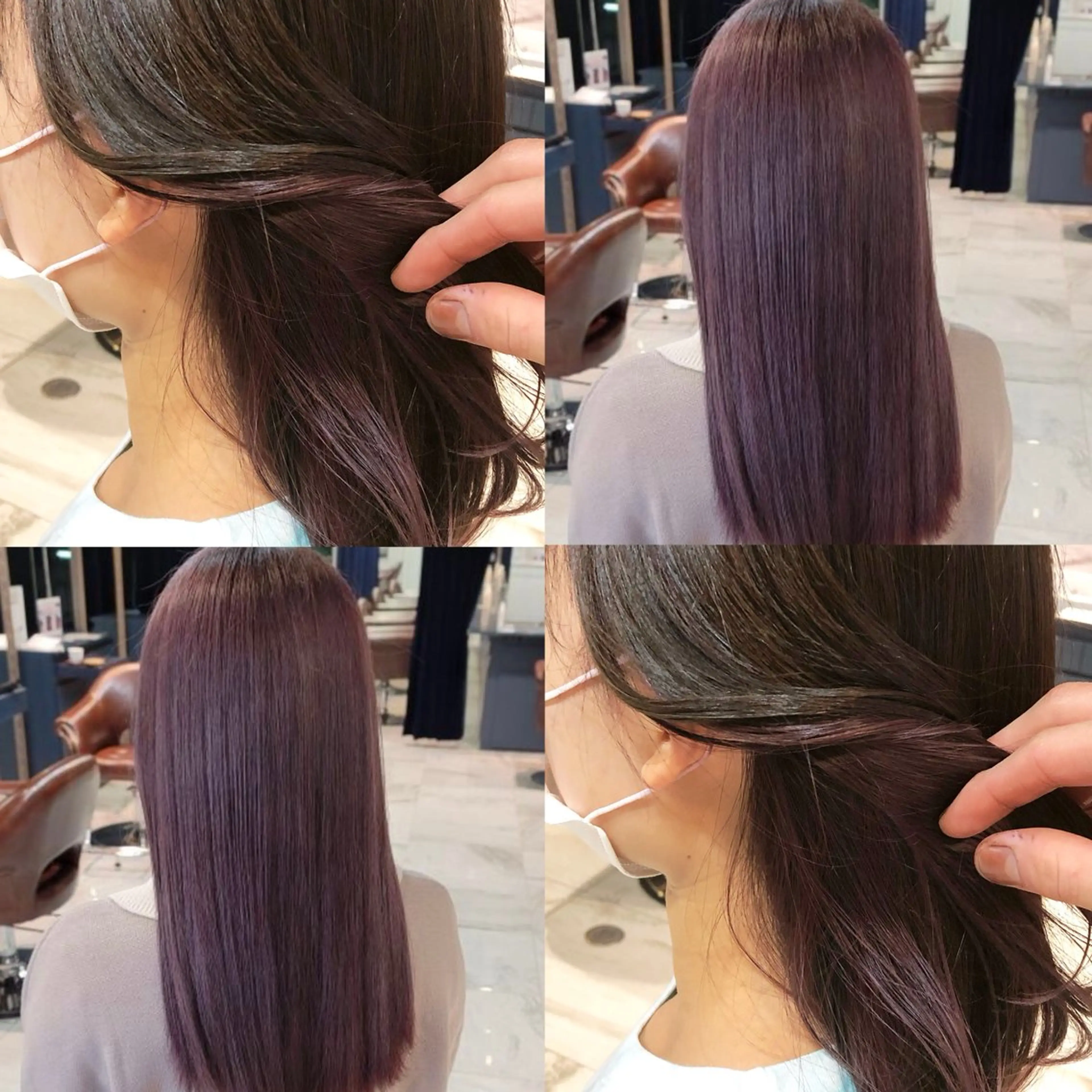 セミロング 韓国風ヘア Roi渋谷所属・YUTO 韓国美容師 레이어드컷,단발のヘアスタイル