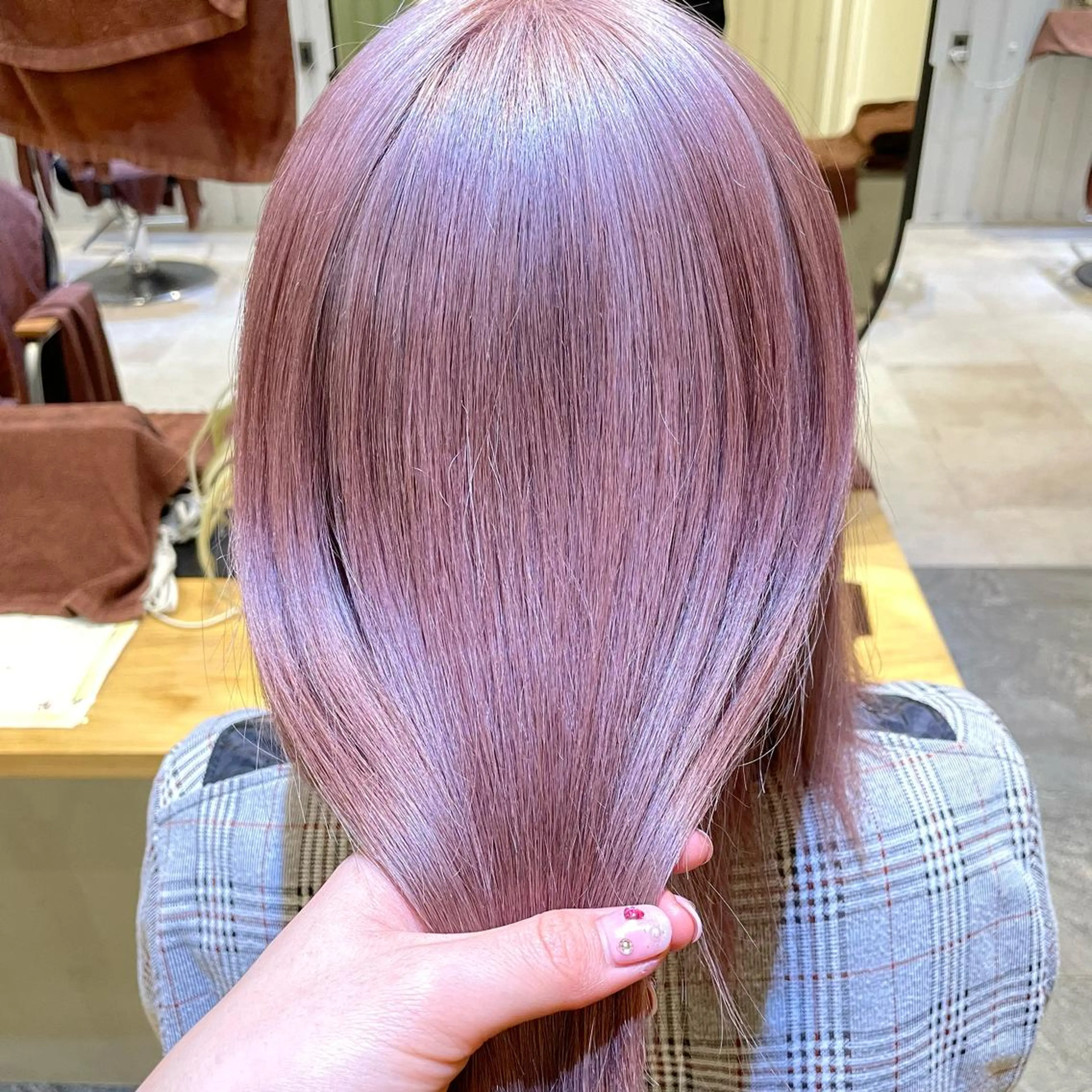 カラー 💘韓国レイヤー上 品カラーruru💘のヘアスタイル